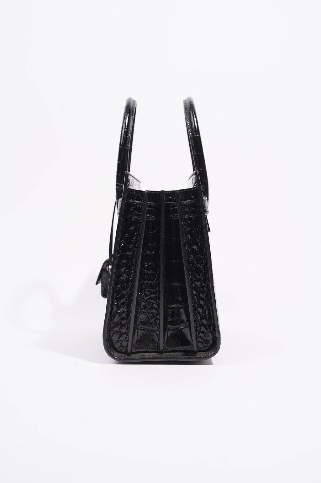 Saint Laurent Womens Sac De Jour Black Croc Baby