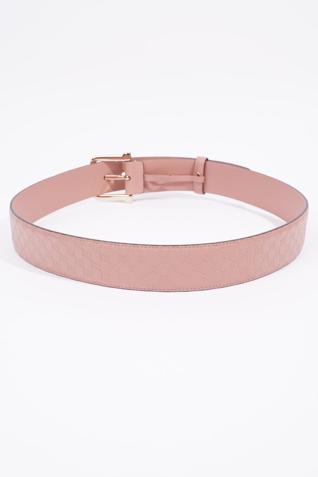 Gucci Belt With Square Buckle Nude Leather 95cm 38"