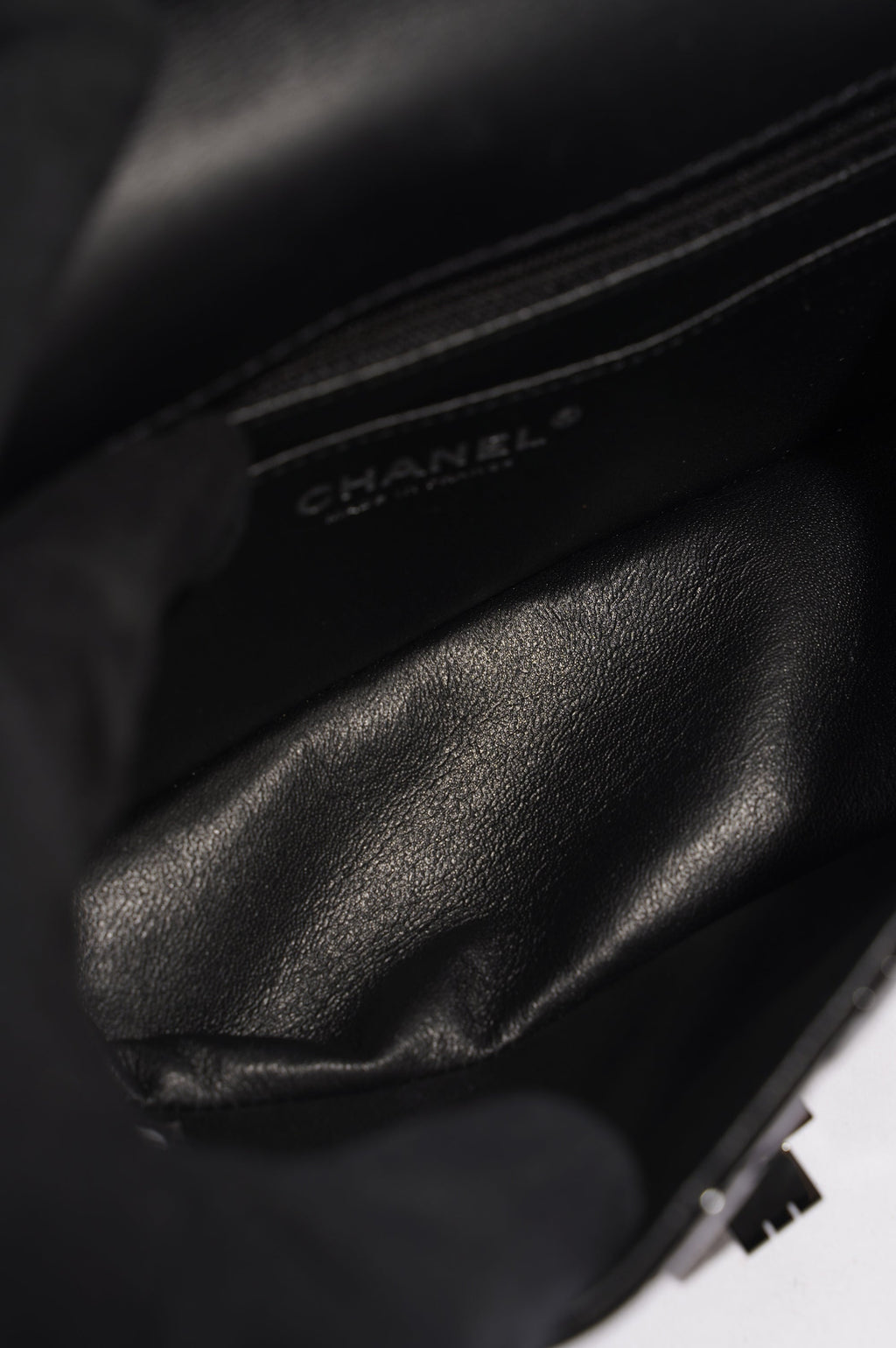 Chanel Womens Reissue 2.55 So Black Patent