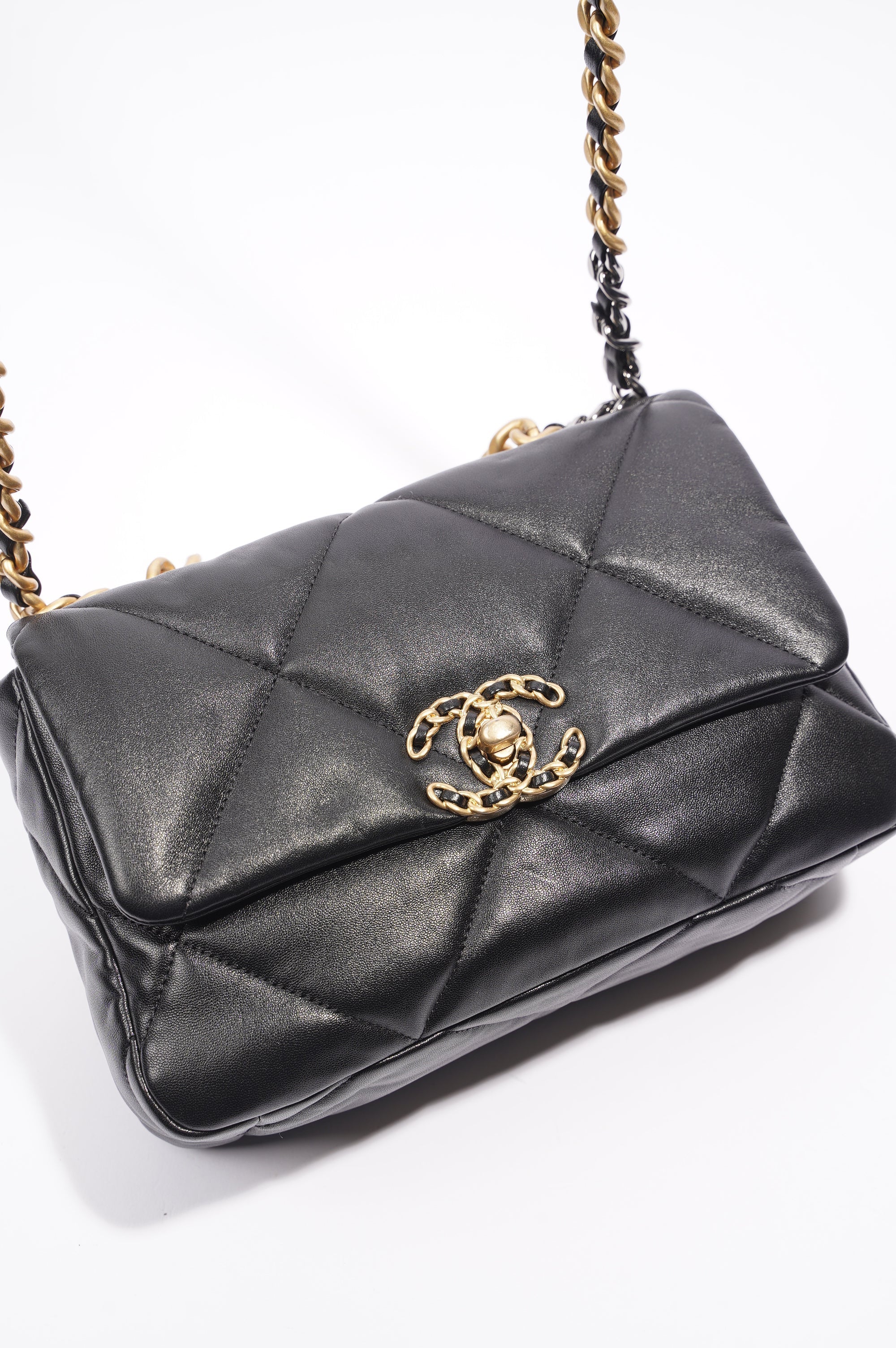 Chanel 19 Bag Black Lambskin Small