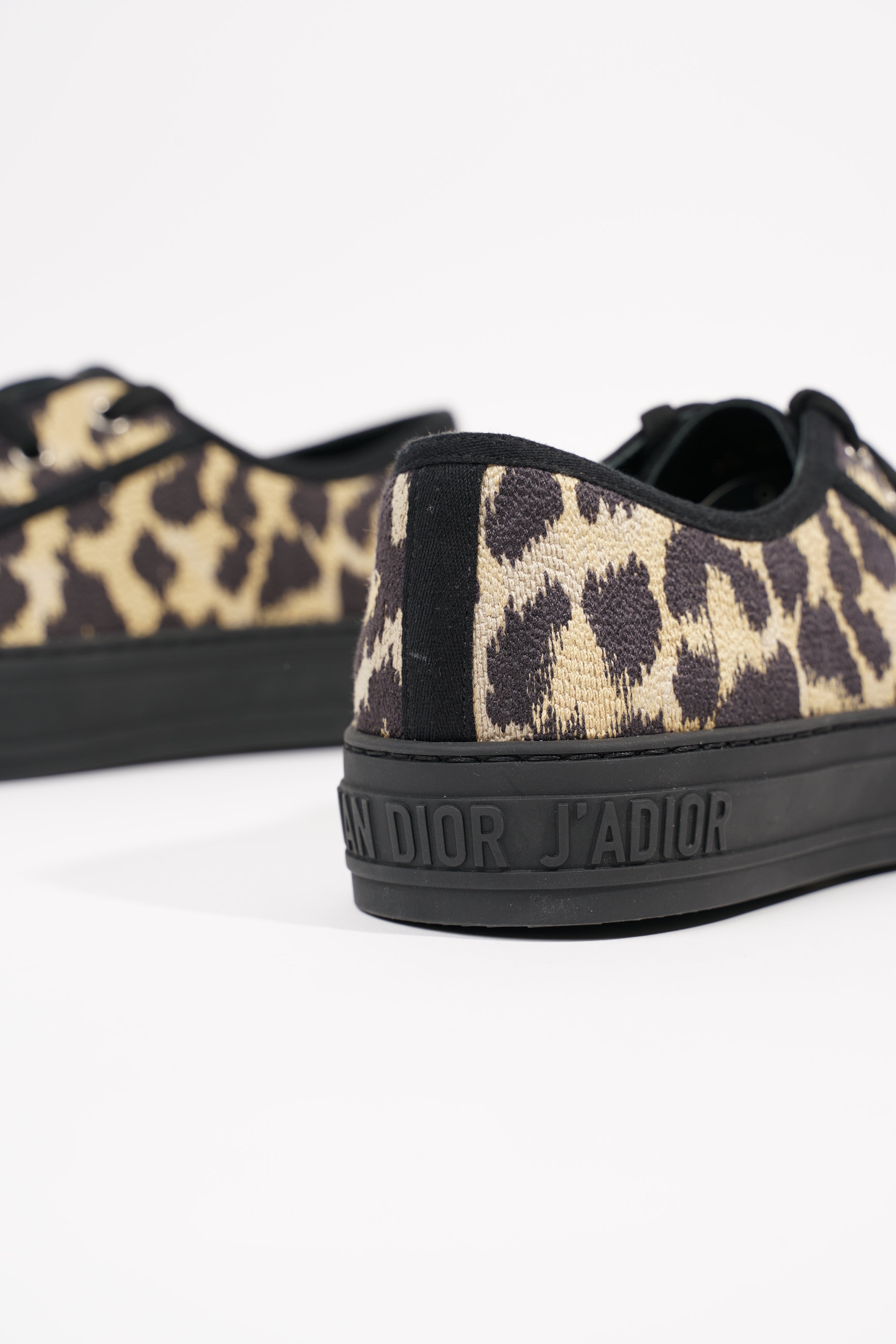 Christian Dior Womens Walk'n'Dior Leopard Black EU 40 / UK 7