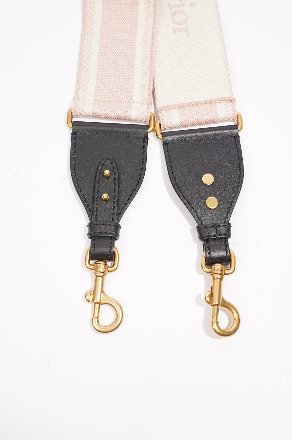 Christian Dior Womens Saddle Strap White / Pink