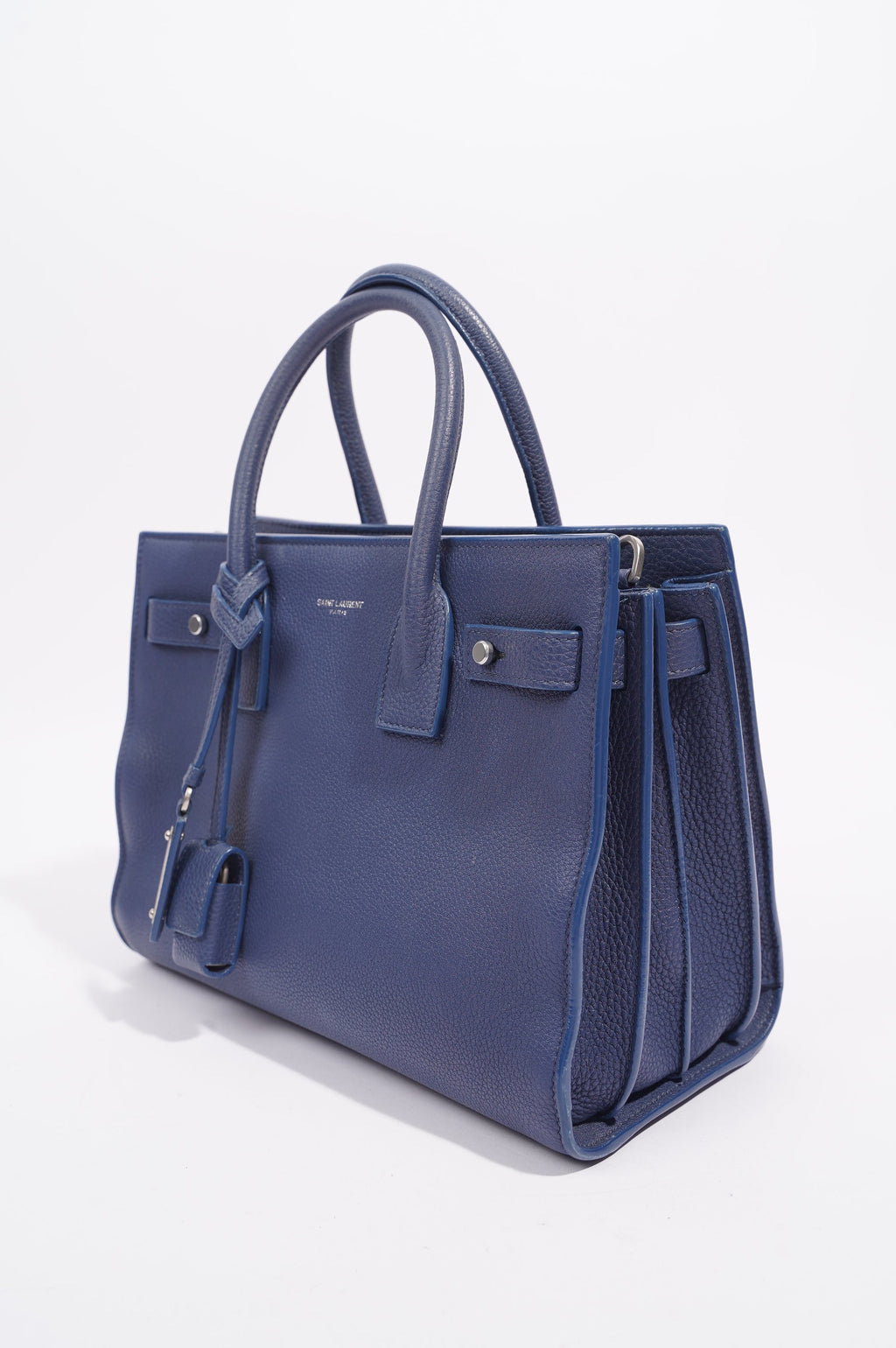 Saint Laurent Womens Sac De Jour Blue Baby