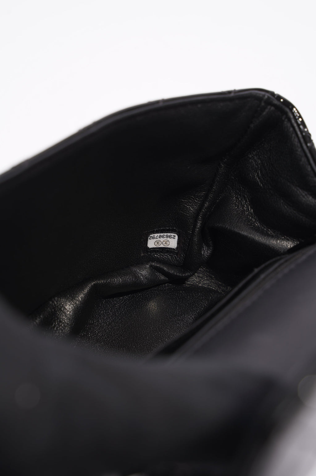 Chanel Womens Reissue 2.55 So Black Patent