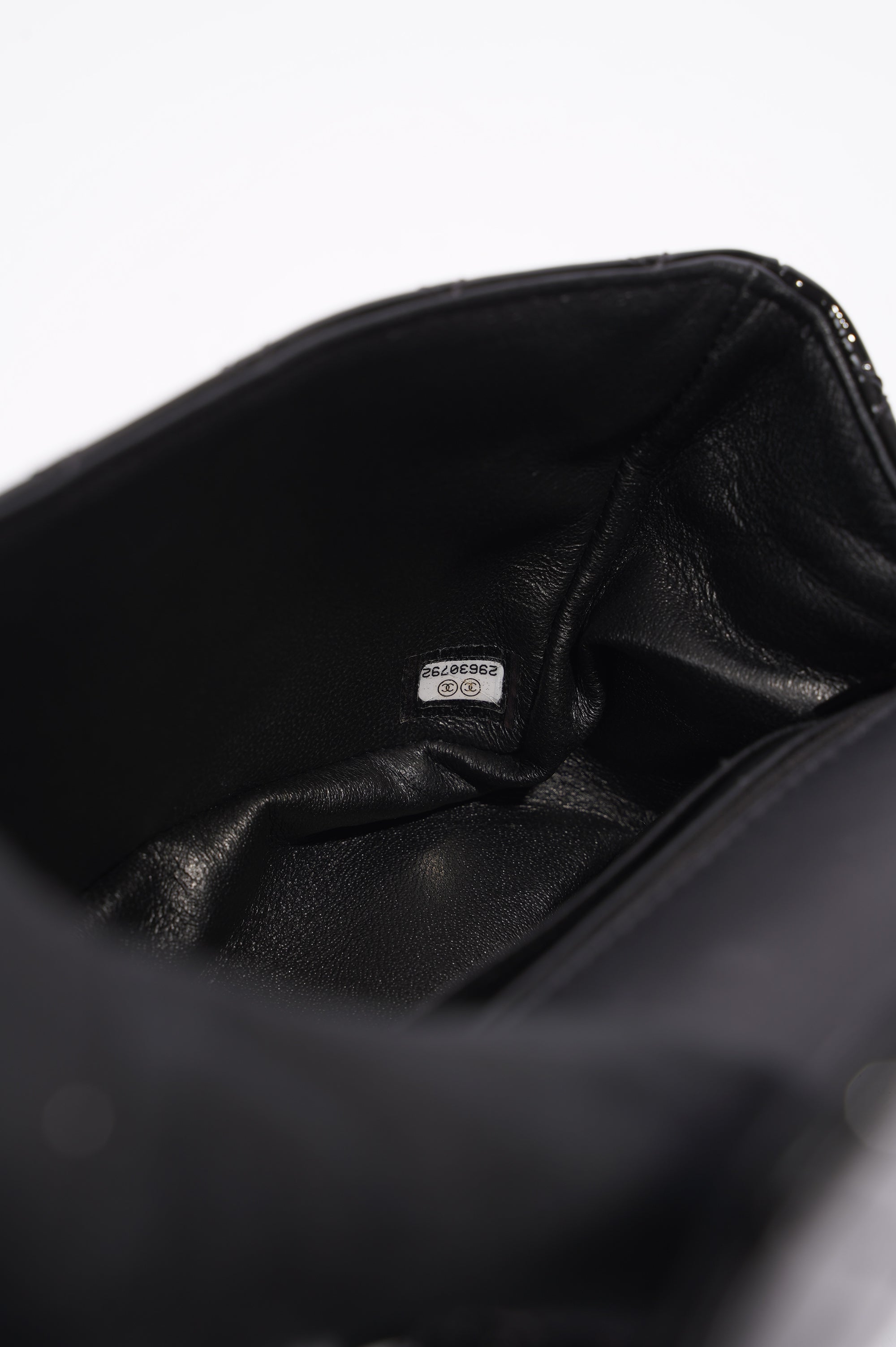 Chanel Womens Reissue 2.55 So Black Patent