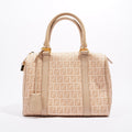 Fendi Womens Forever Bauletto Boston Bag Beige