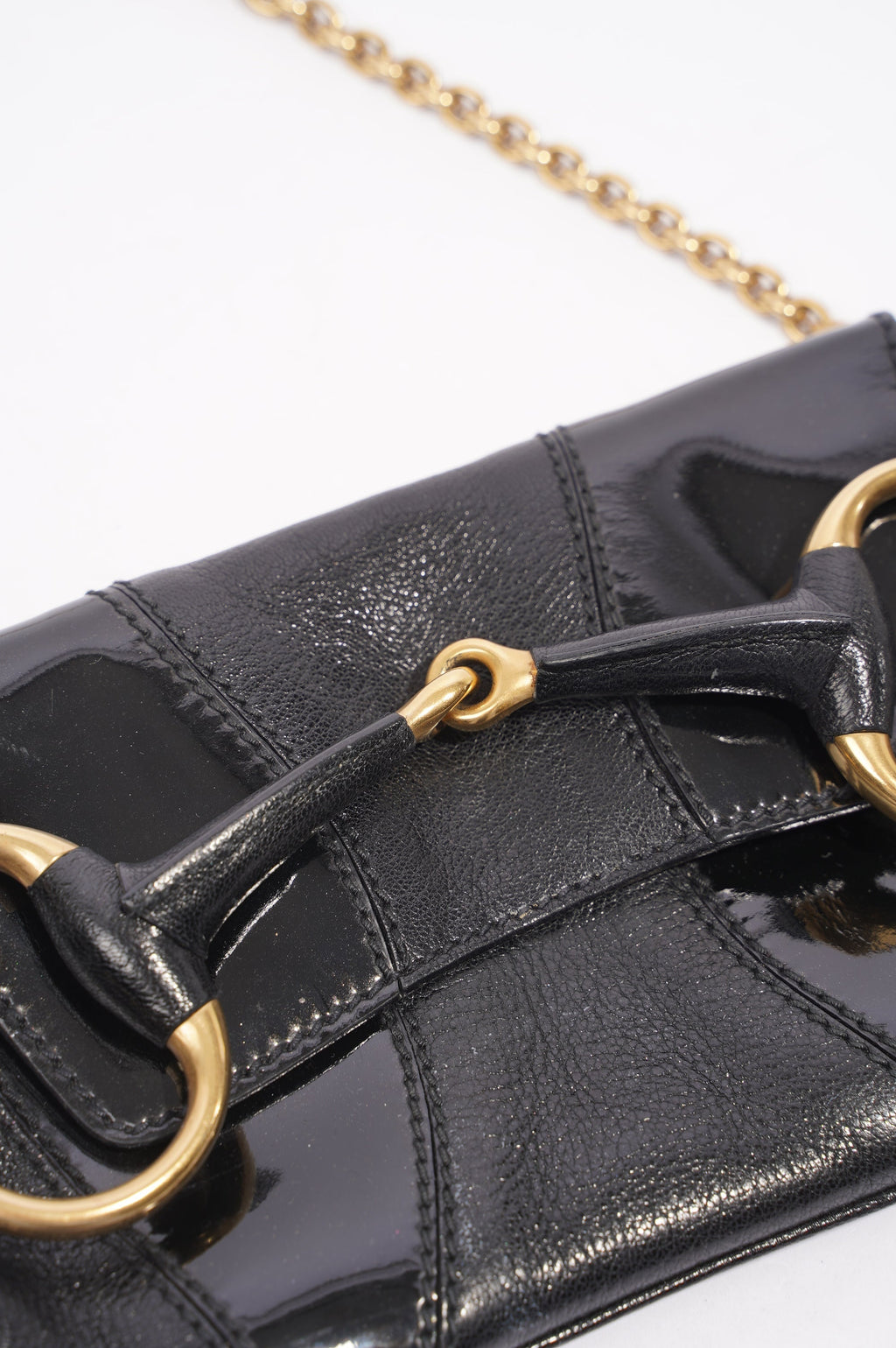 Gucci Womens Horsebit Vintage Tom Ford Bag Black