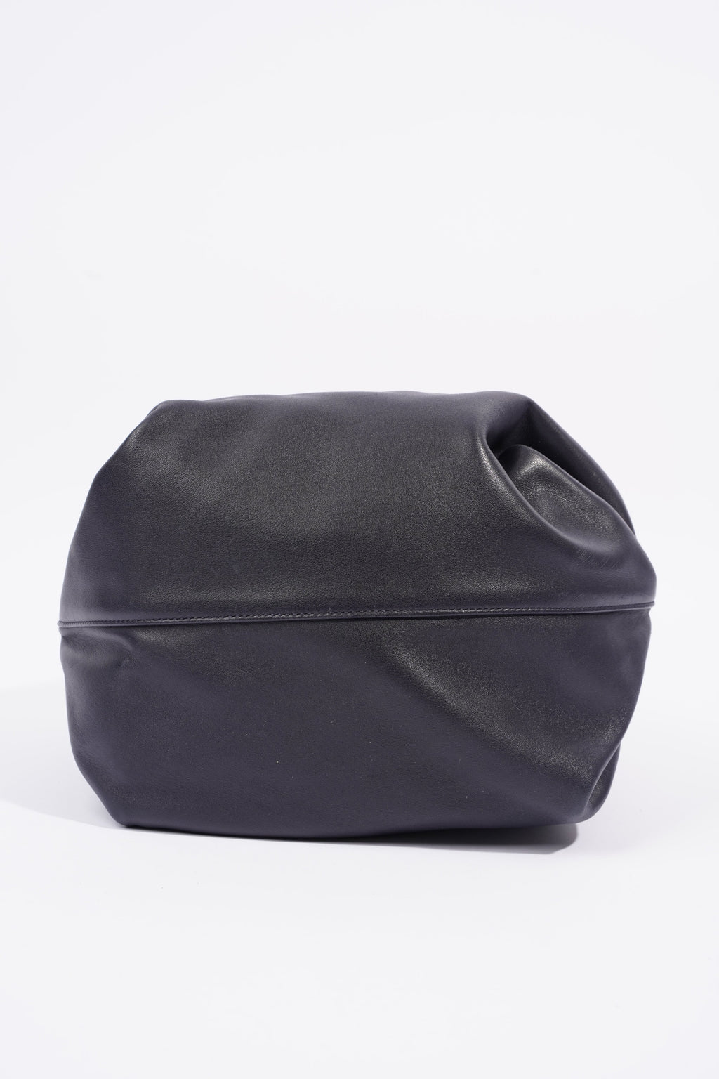 Saint Laurent Womens Teddy Bucket Bag Navy Leather