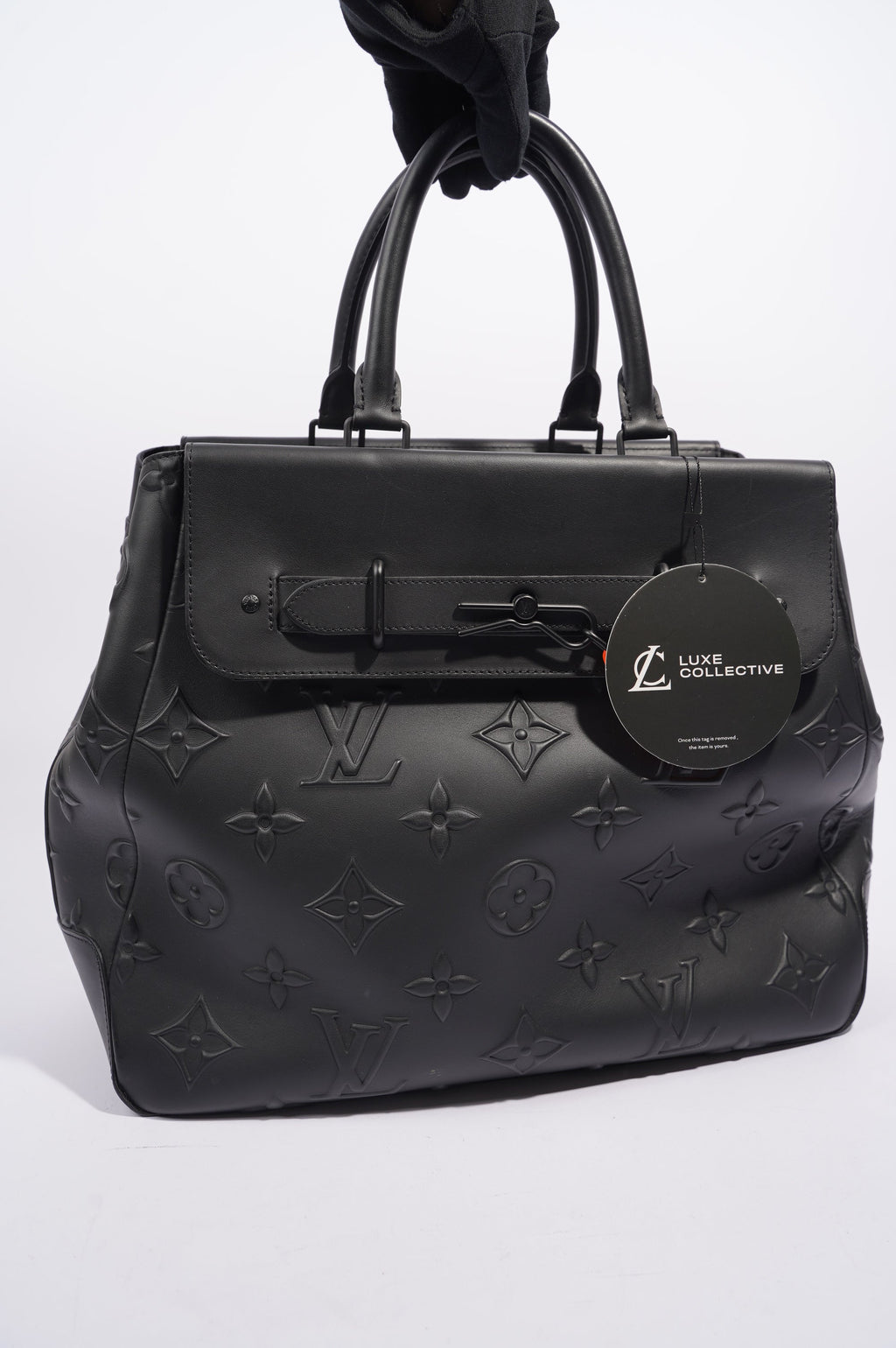 Louis Vuitton Womens Steamer Tote Black