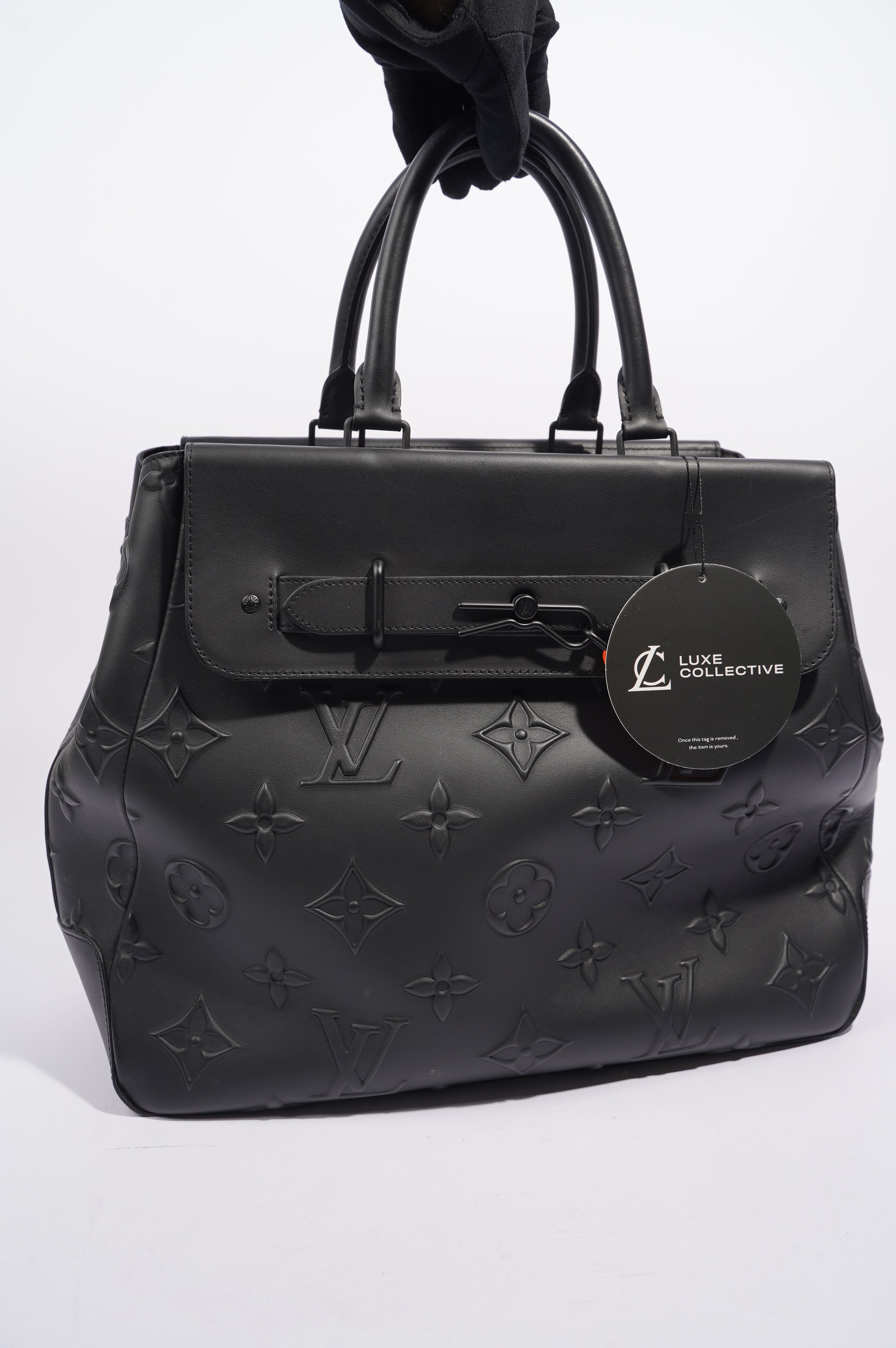 Louis Vuitton Womens Steamer Tote Black