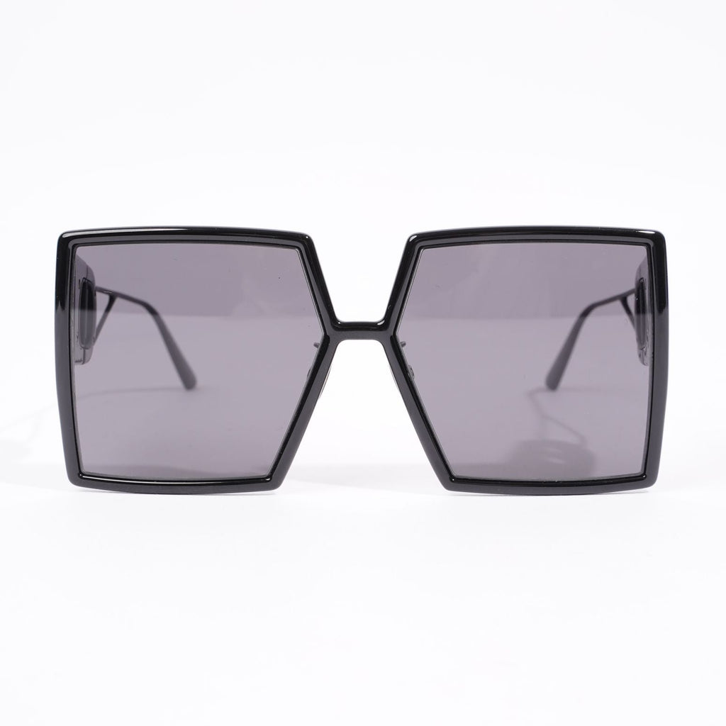 Christian Dior Womens 30 Montaigne Sunglasses Black Acetate