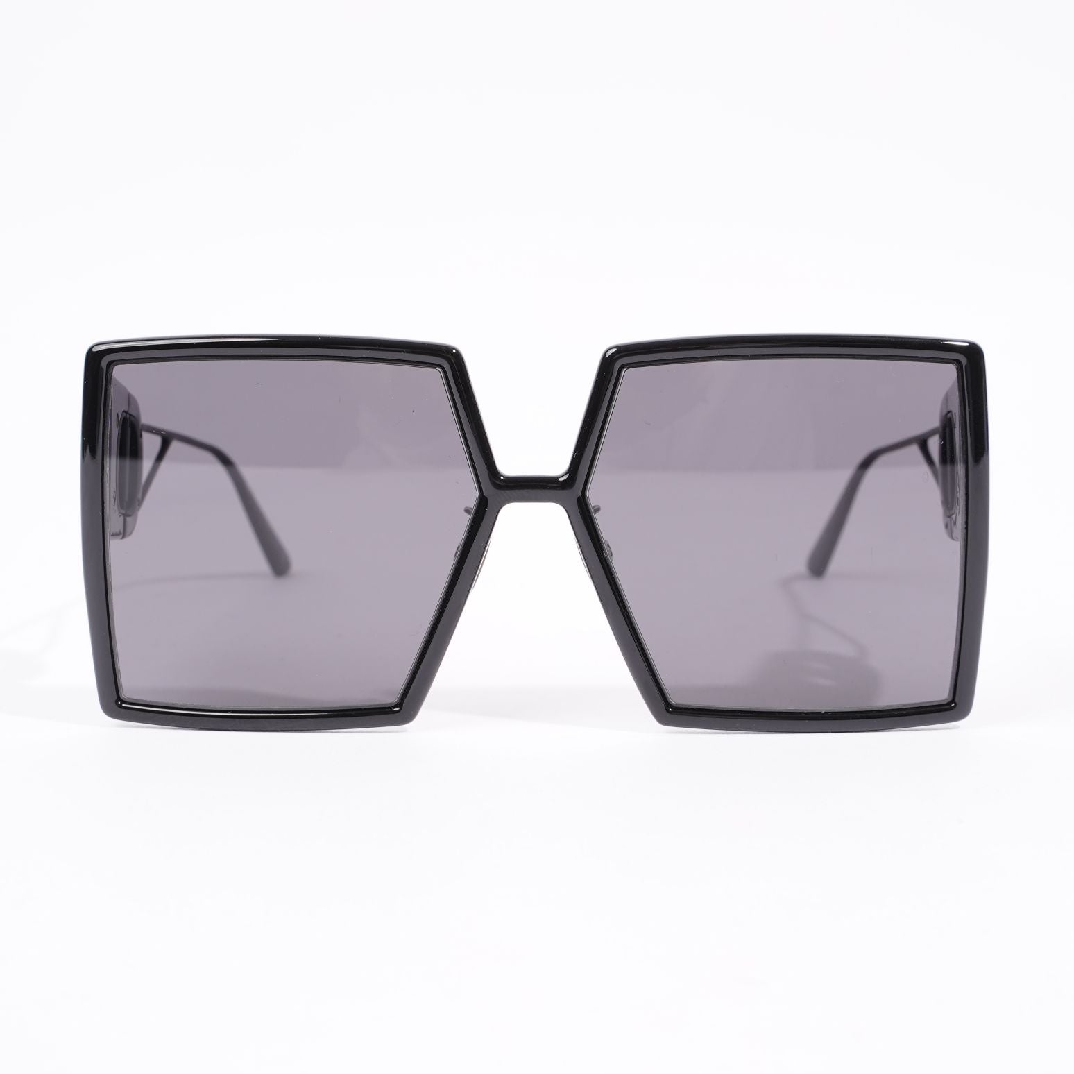 Christian Dior Womens 30 Montaigne Sunglasses Black Acetate