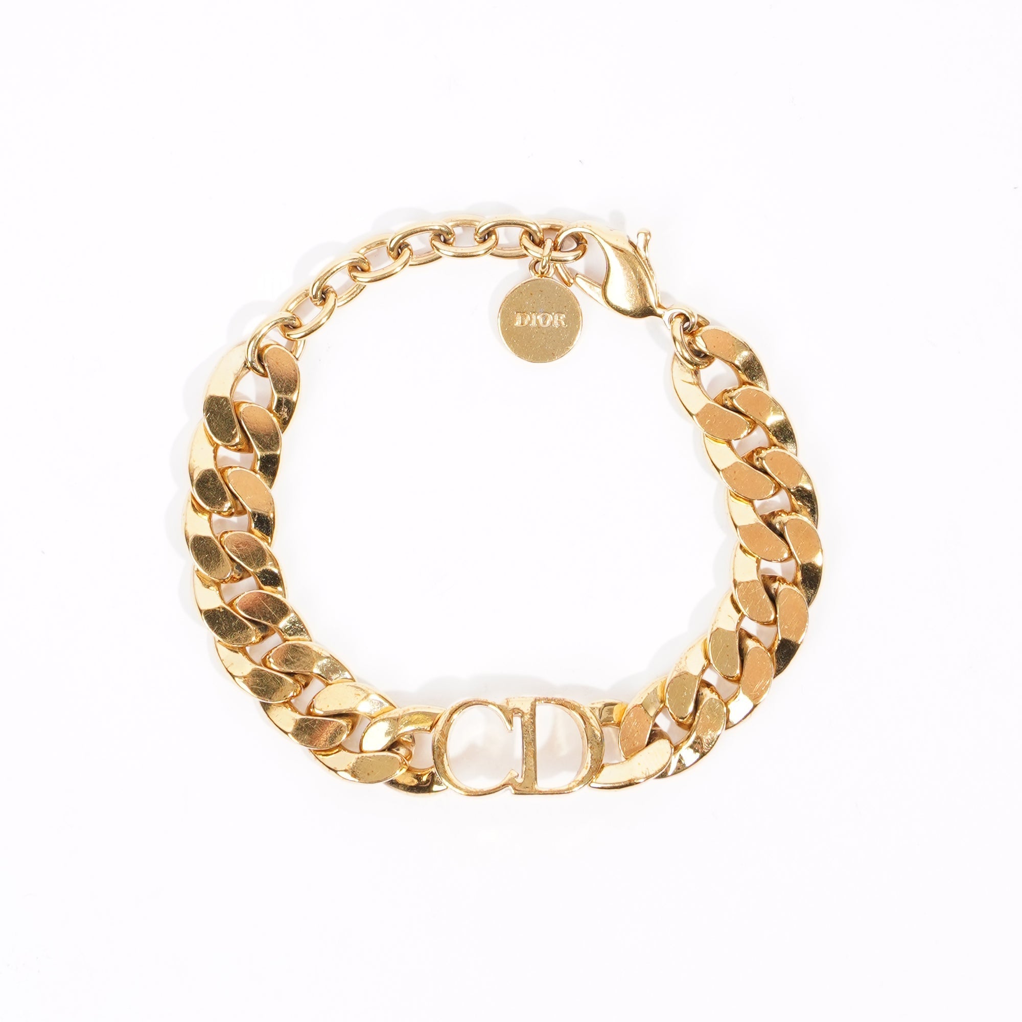 Christian Dior Womens Danseuse Etoile Bracelet Gold Finish