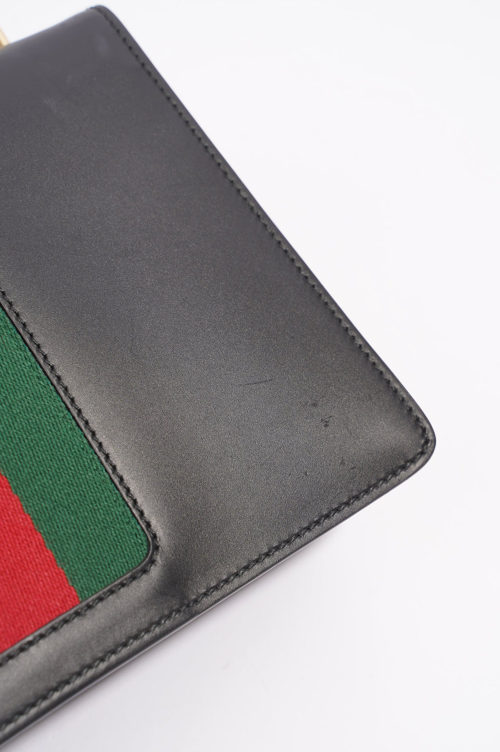 Gucci Womens Sylvie Black / Green / Red Medium
