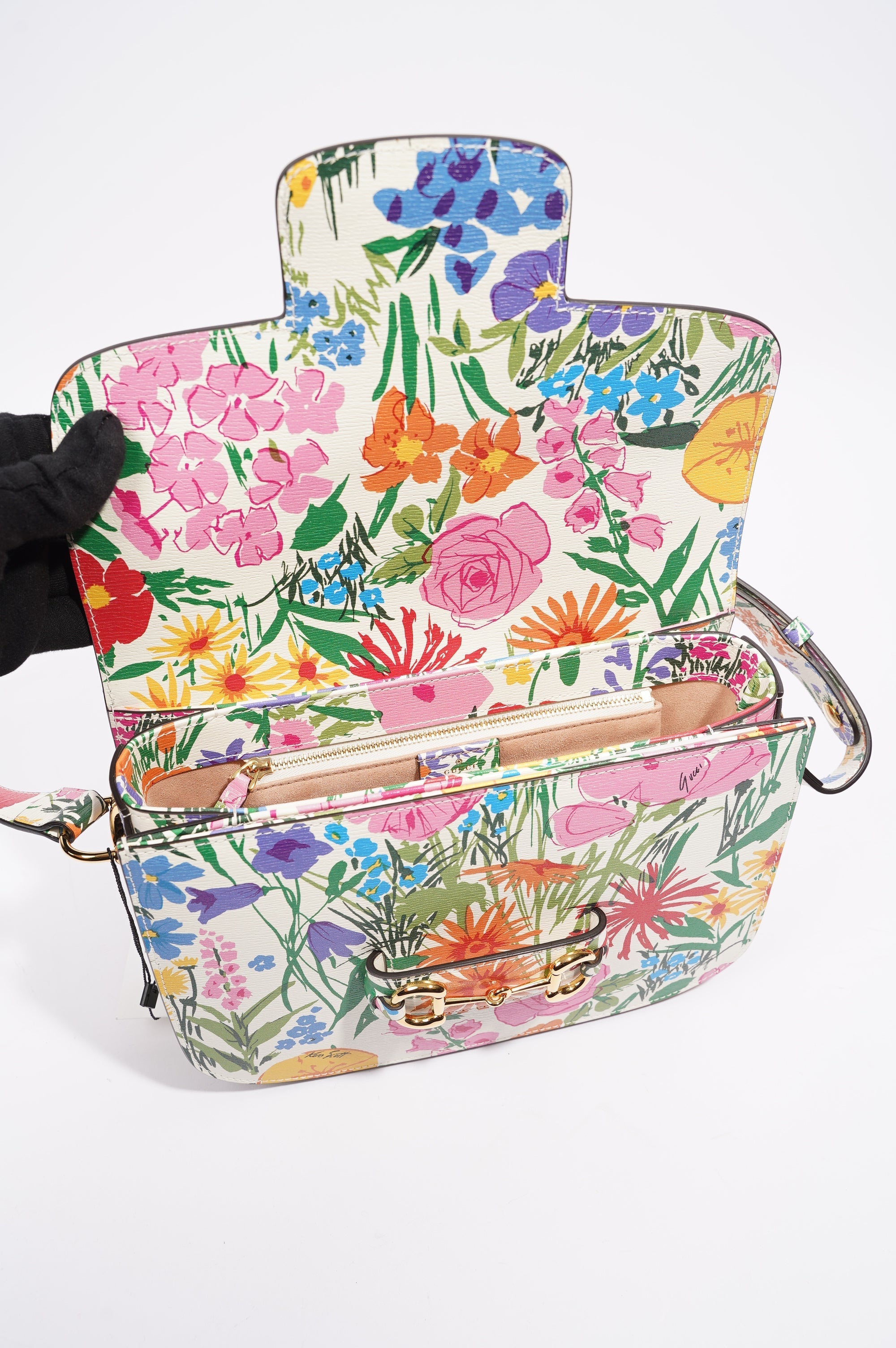 Gucci x Ken Scott Womens Horsebit Floral Multicolour