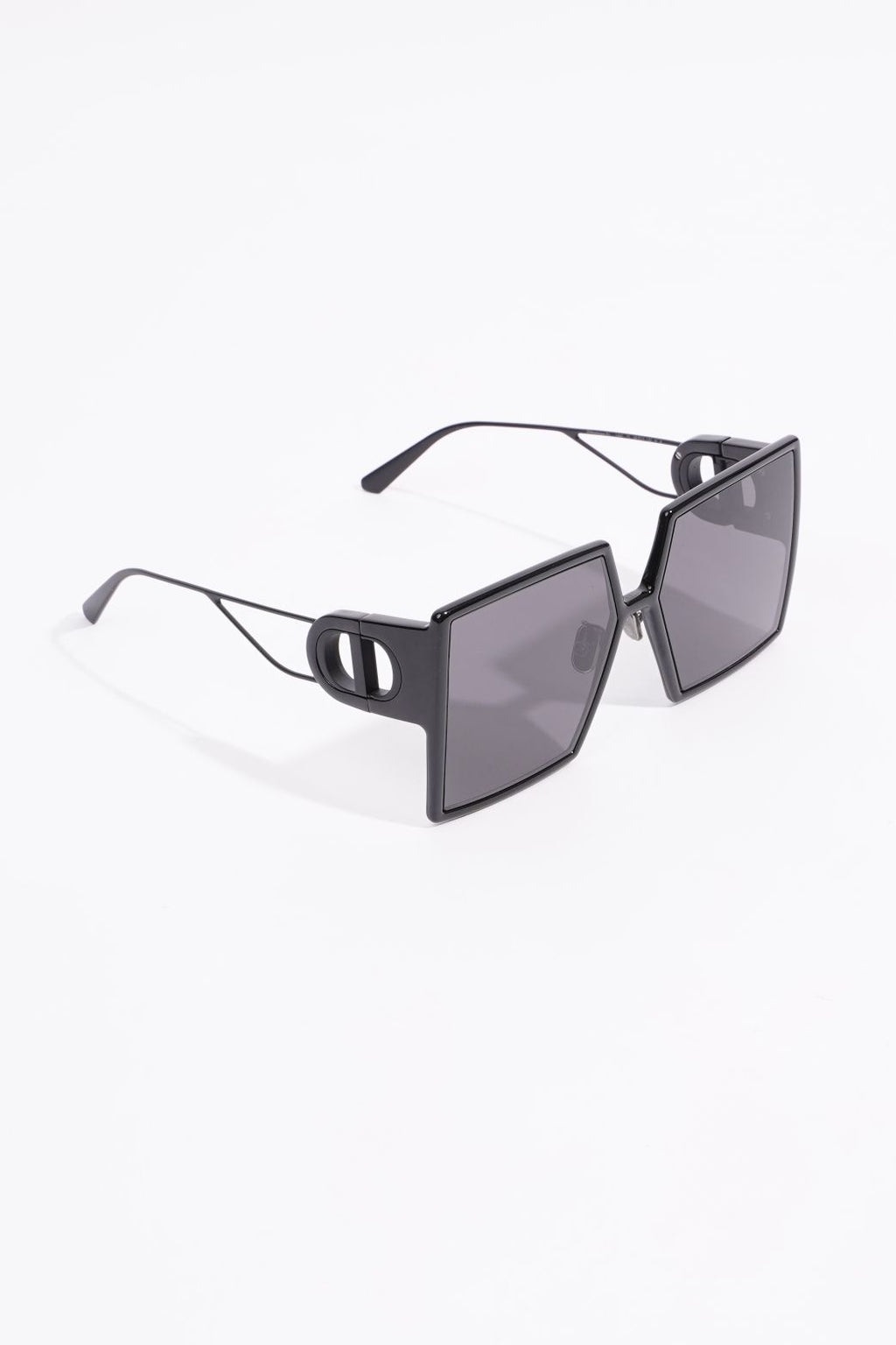 Christian Dior Womens 30 Montaigne Sunglasses Black Acetate