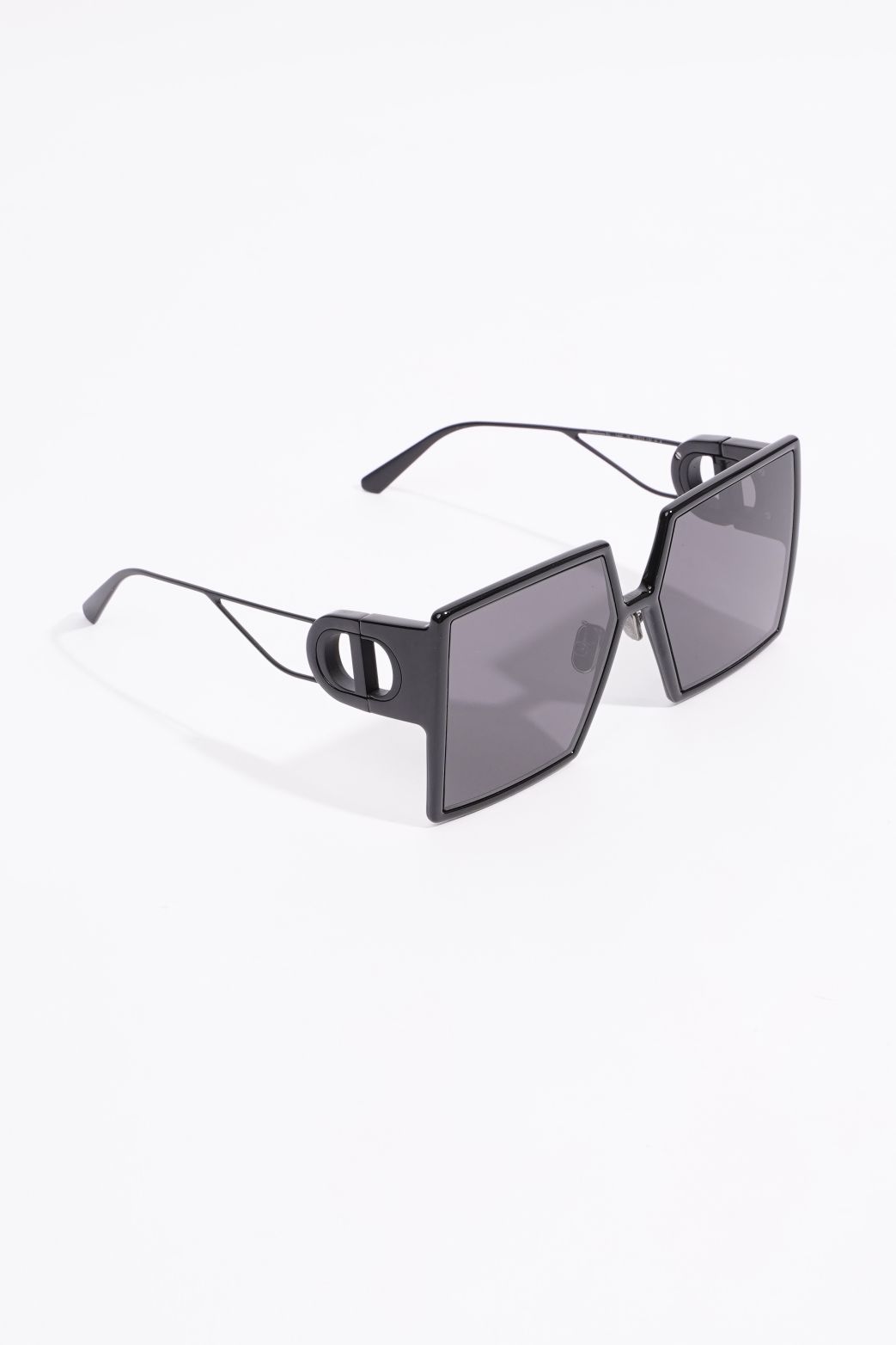 Christian Dior Womens 30 Montaigne Sunglasses Black Acetate