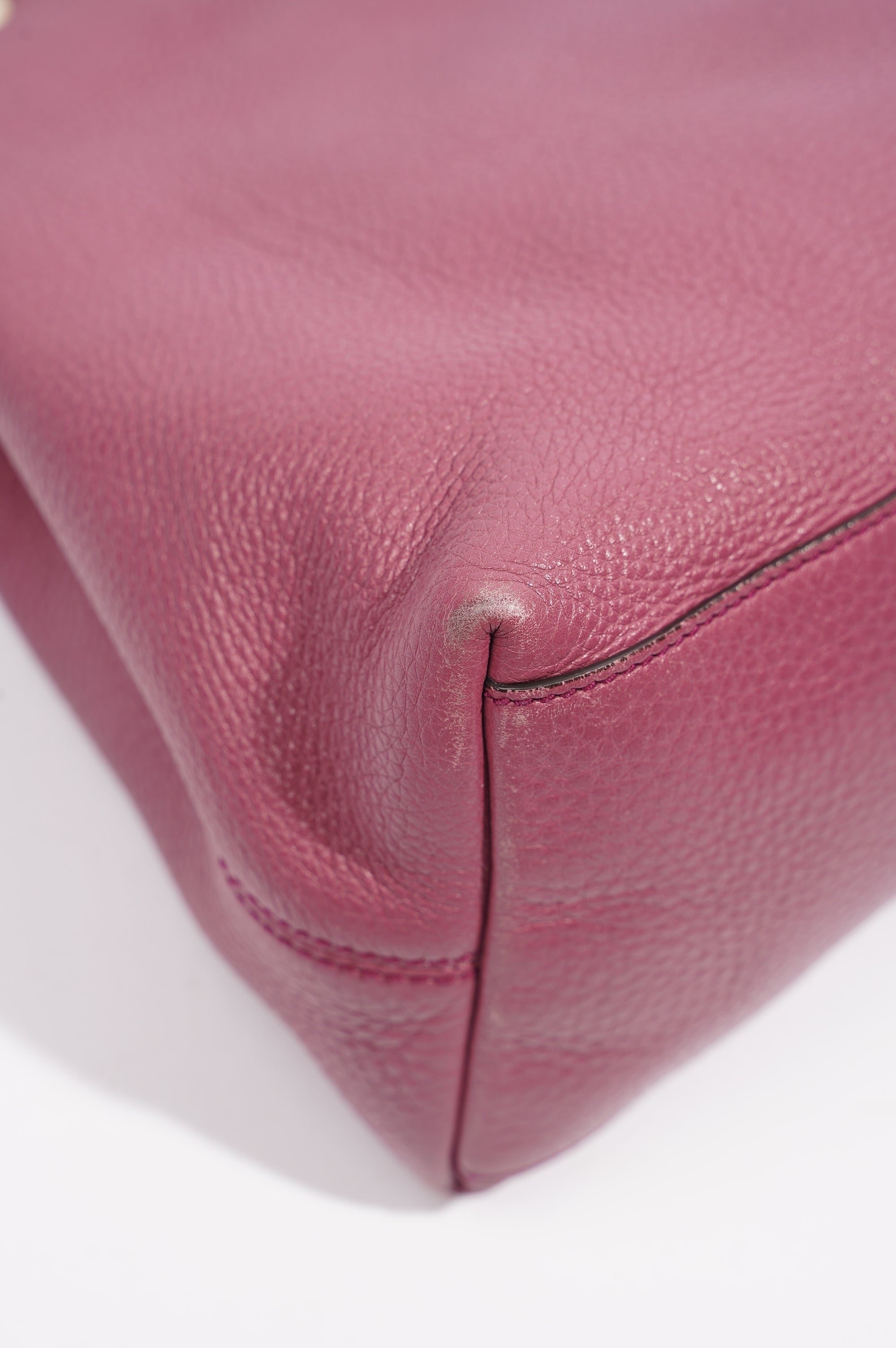 Gucci Womens Soho Shopper Tote Pink Leather