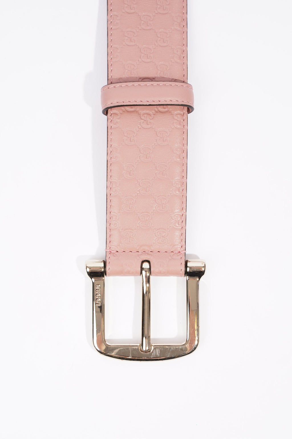 Gucci Belt With Square Buckle Nude Leather 95cm 38"