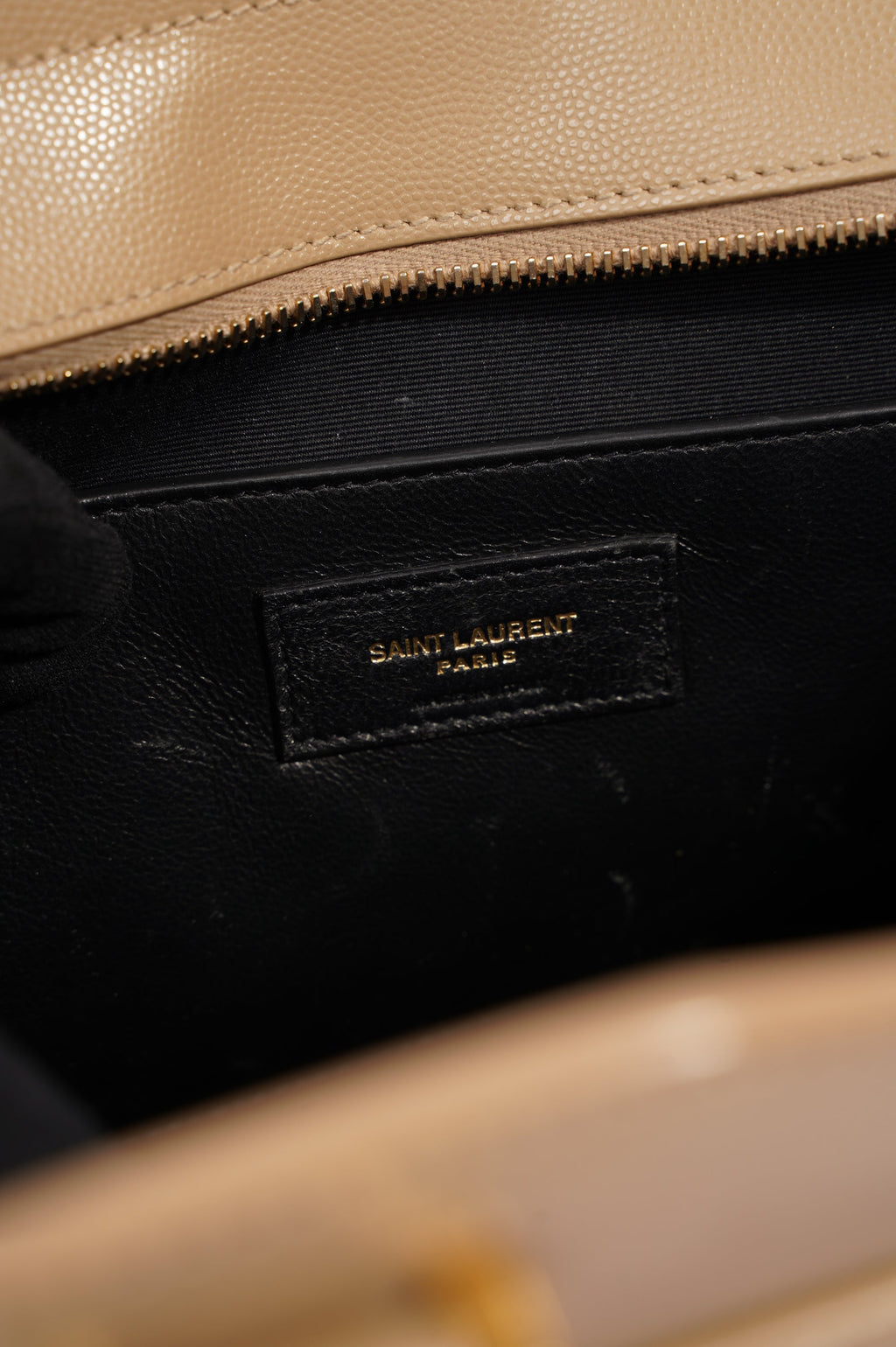 Saint Laurent Womens Uptown Tote Beige Small