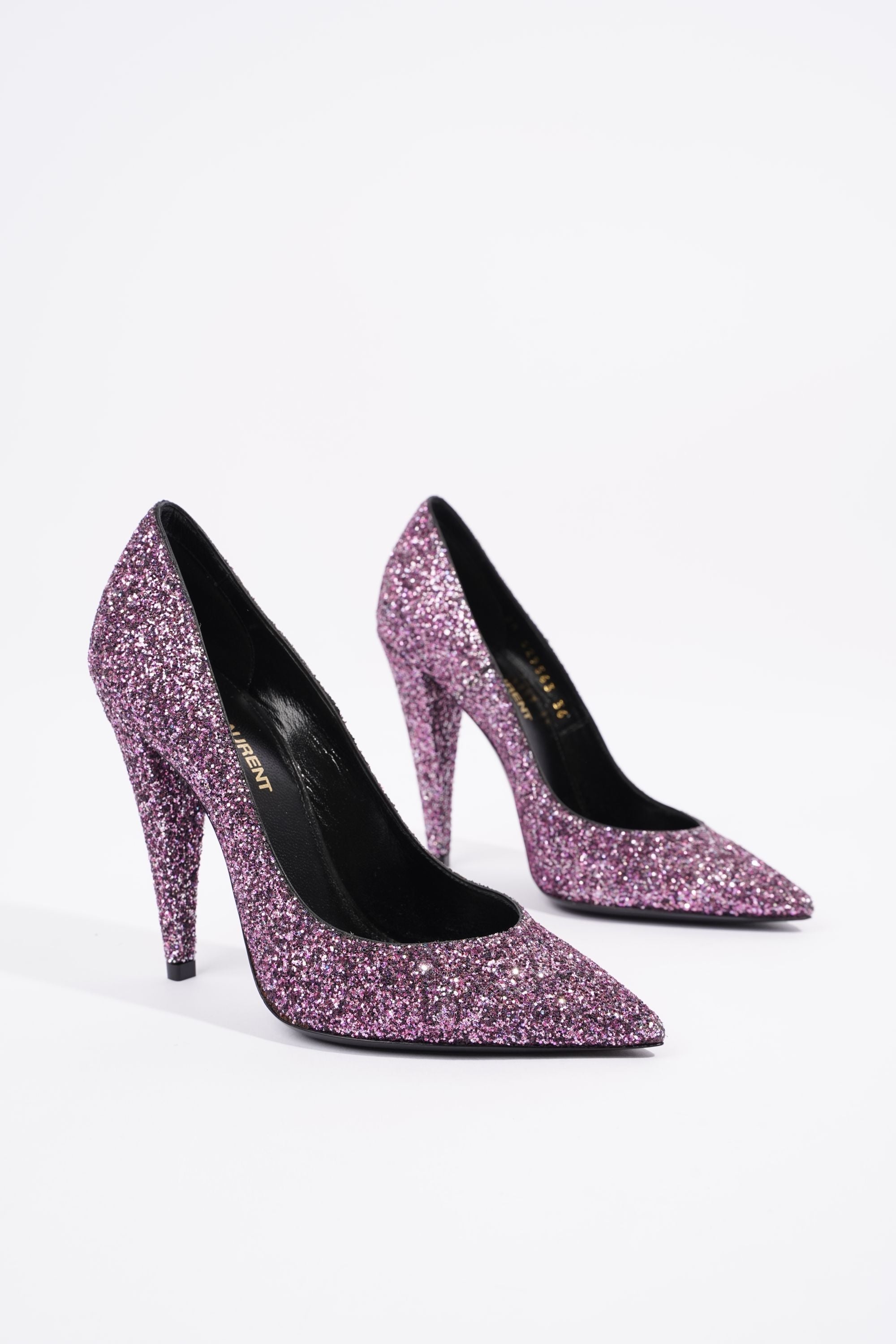Saint Laurent Anja Pink Glitter EU 36 / UK 3