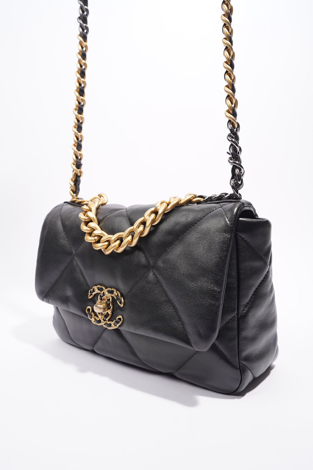 Chanel 19 Bag Black Lambskin Small