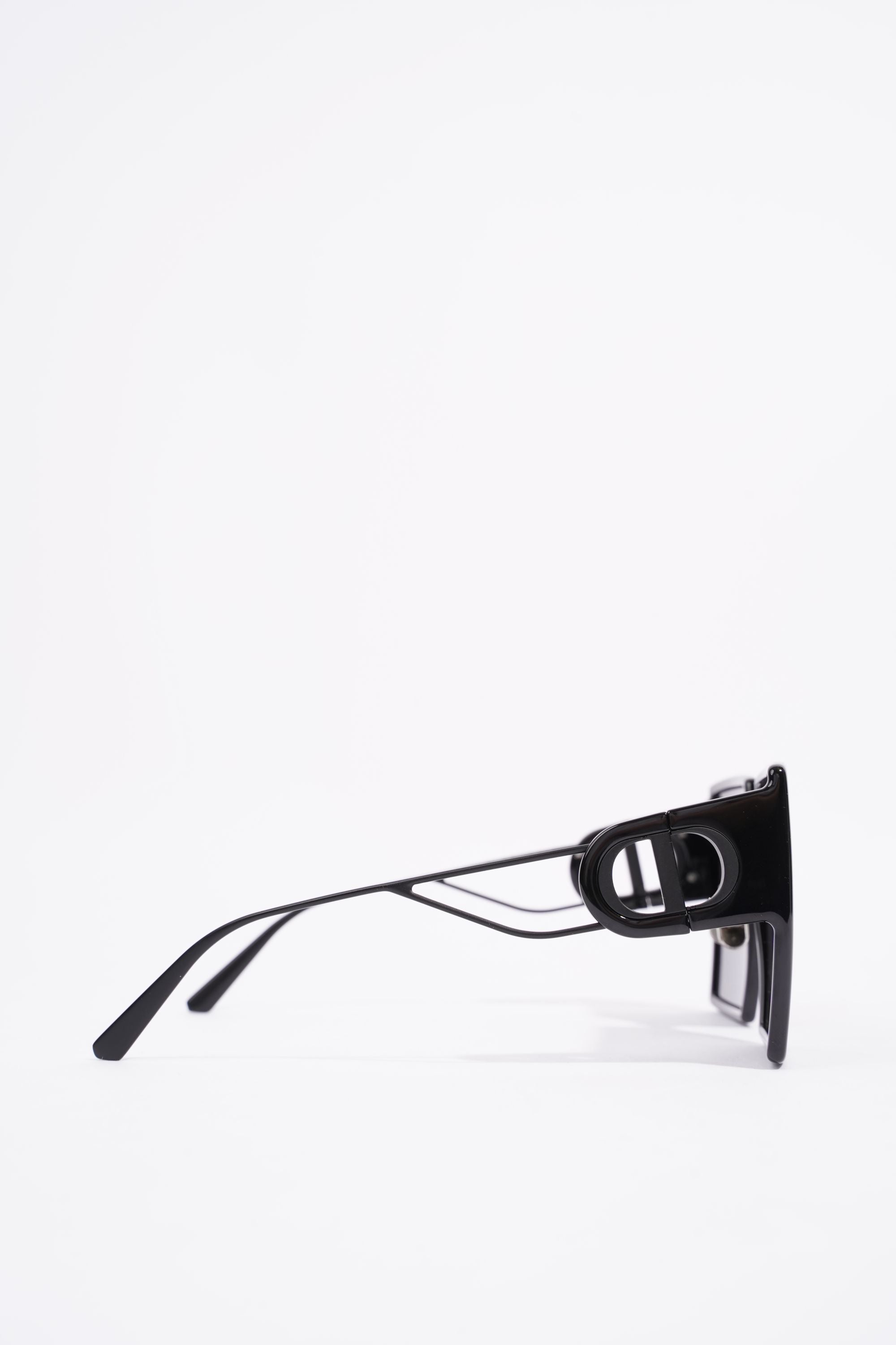 Christian Dior Womens 30 Montaigne Sunglasses Black Acetate