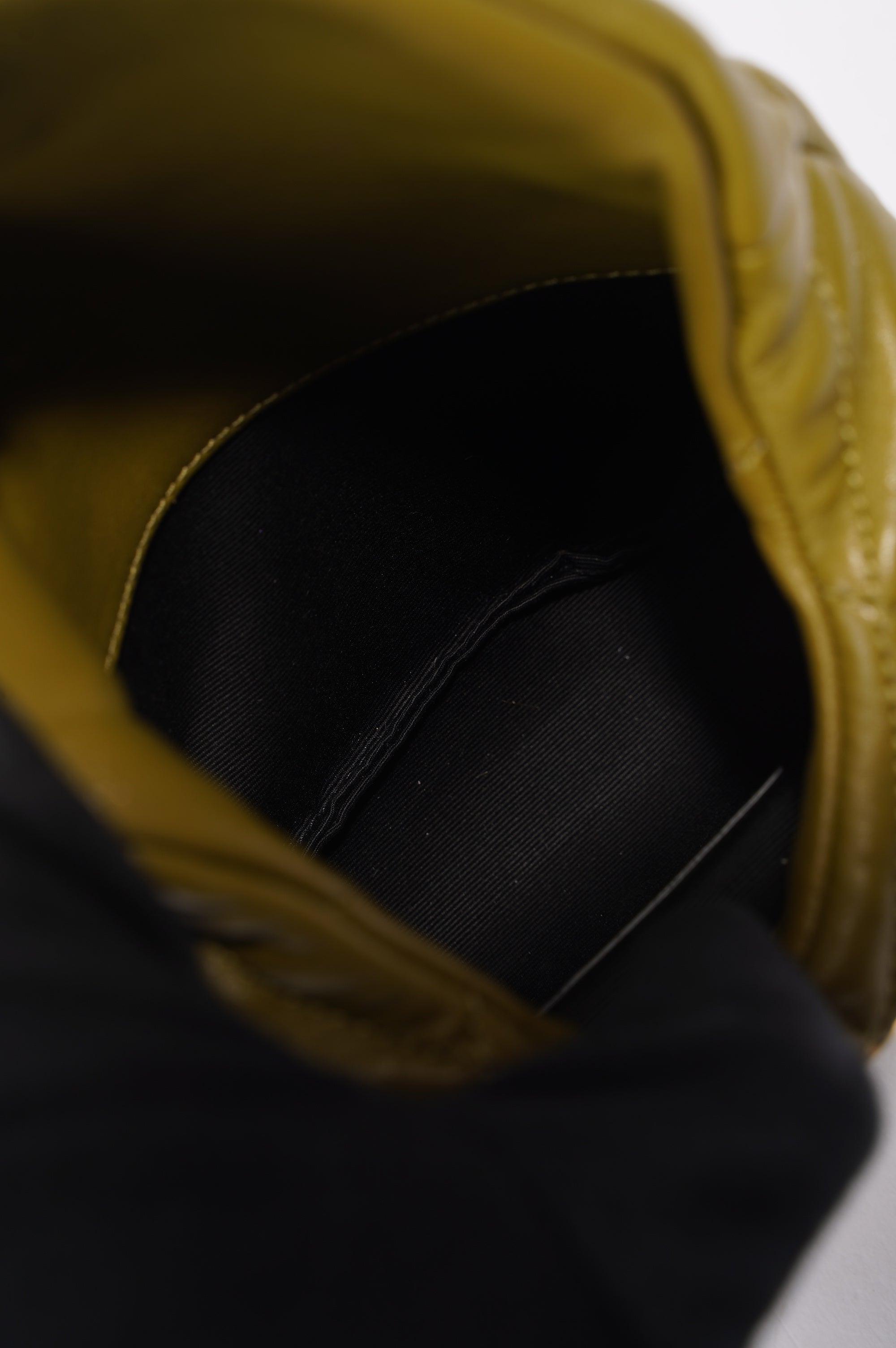 Saint Laurent Womens Puffer Pouch Olive