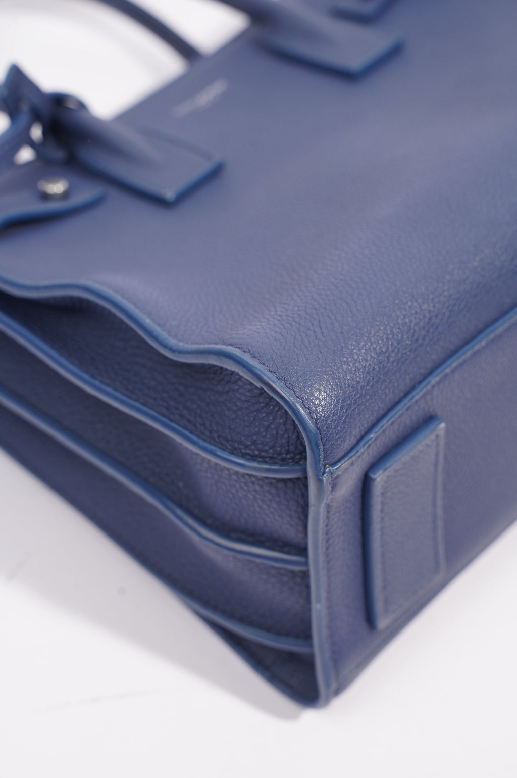 Saint Laurent Womens Sac De Jour Blue Baby