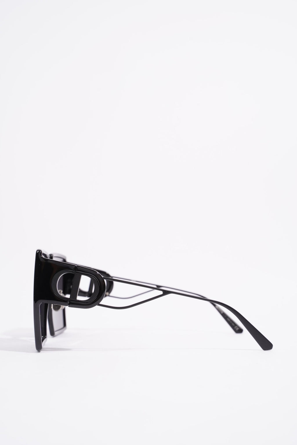 Christian Dior Womens 30 Montaigne Sunglasses Black Acetate