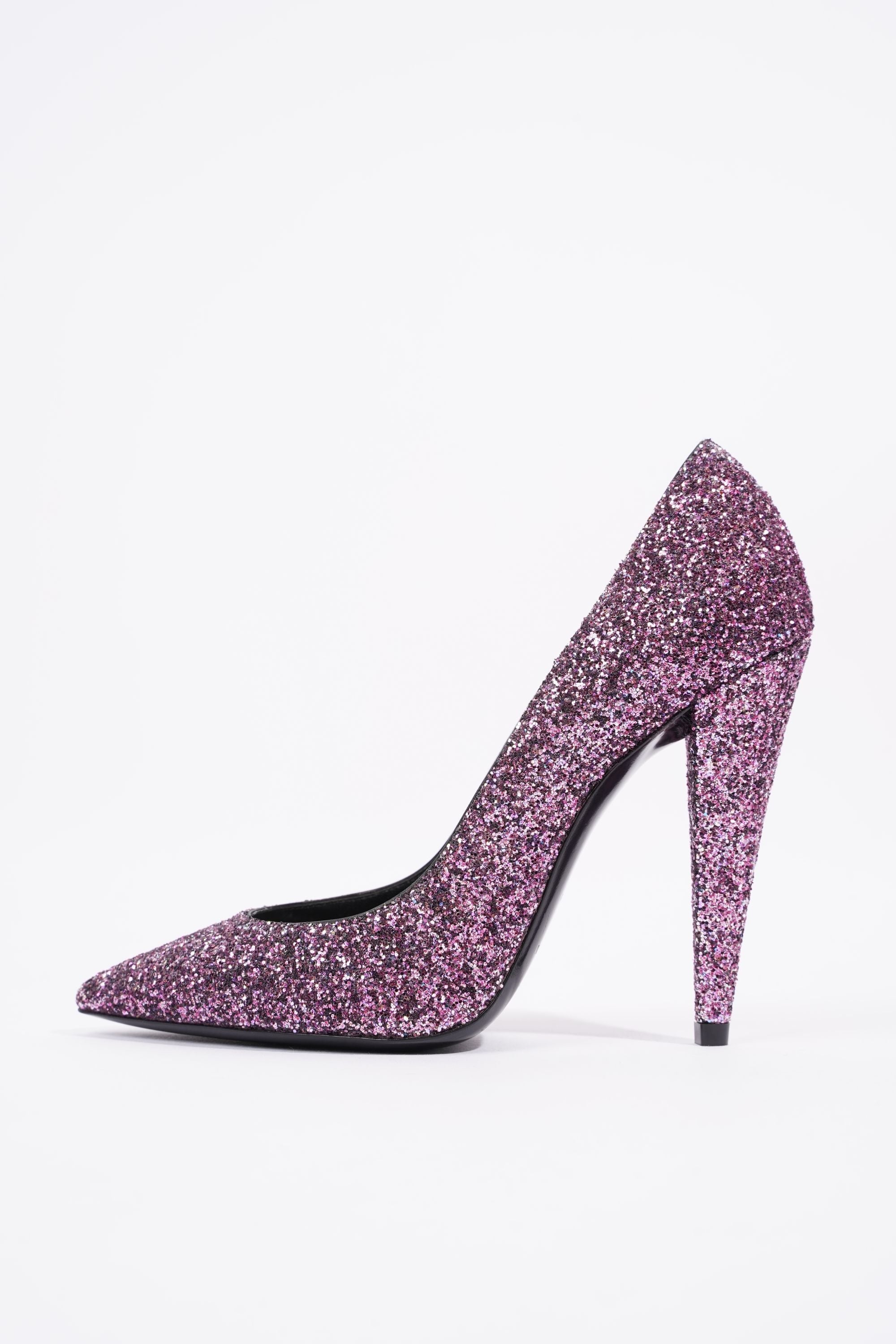 Saint Laurent Anja Pink Glitter EU 36 / UK 3