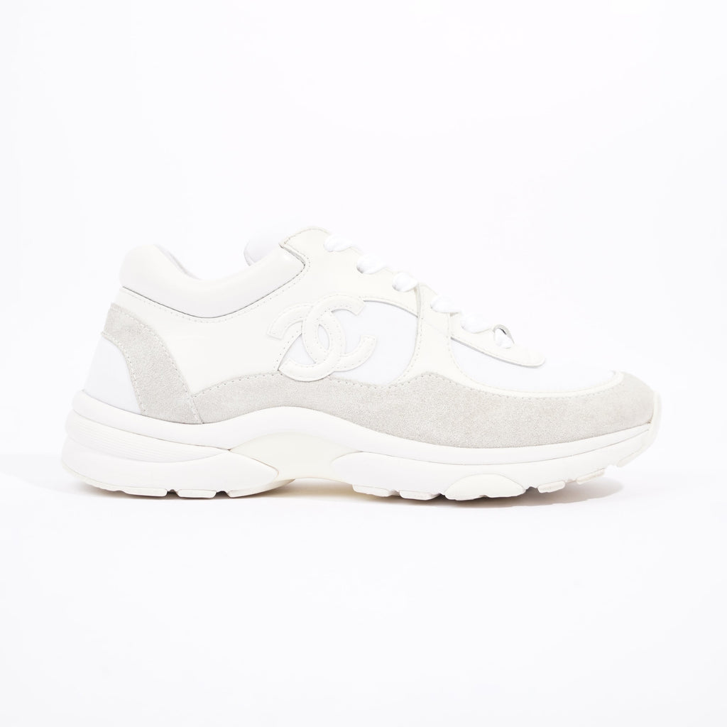 Chanel Womens Logo Runners White EU 35.5 / UK 2.5