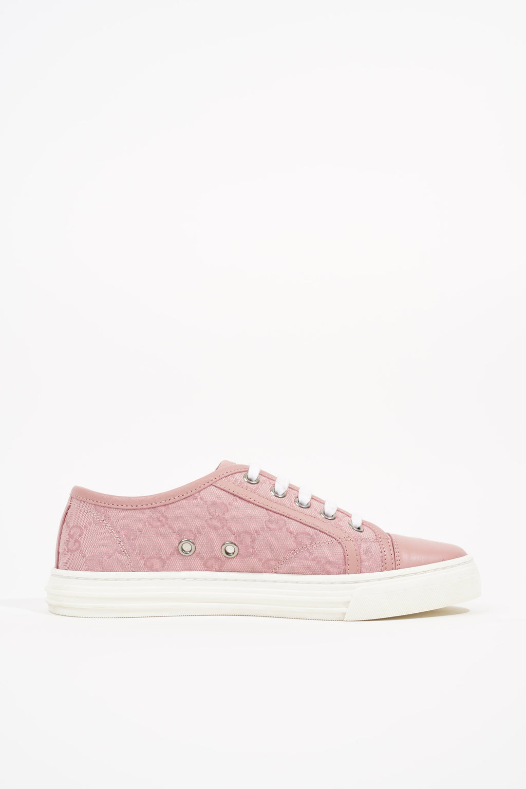 Gucci Womens GG Low Top Sneaker Pink EU 34.5 / UK 1.5