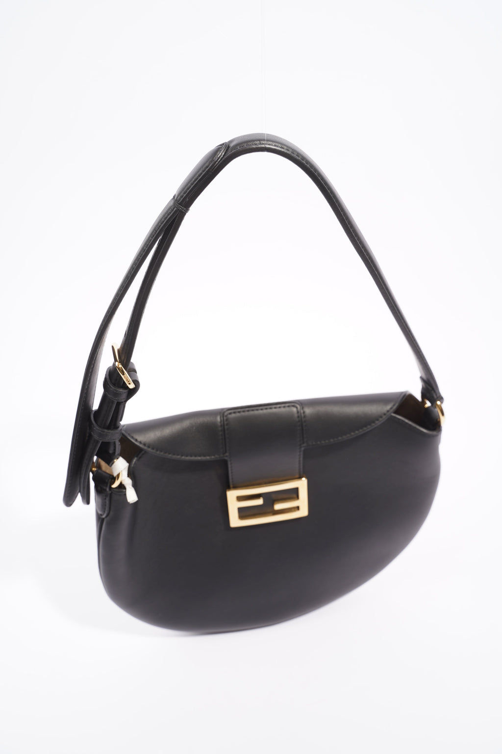 Fendi Womens Croissant Bag Black