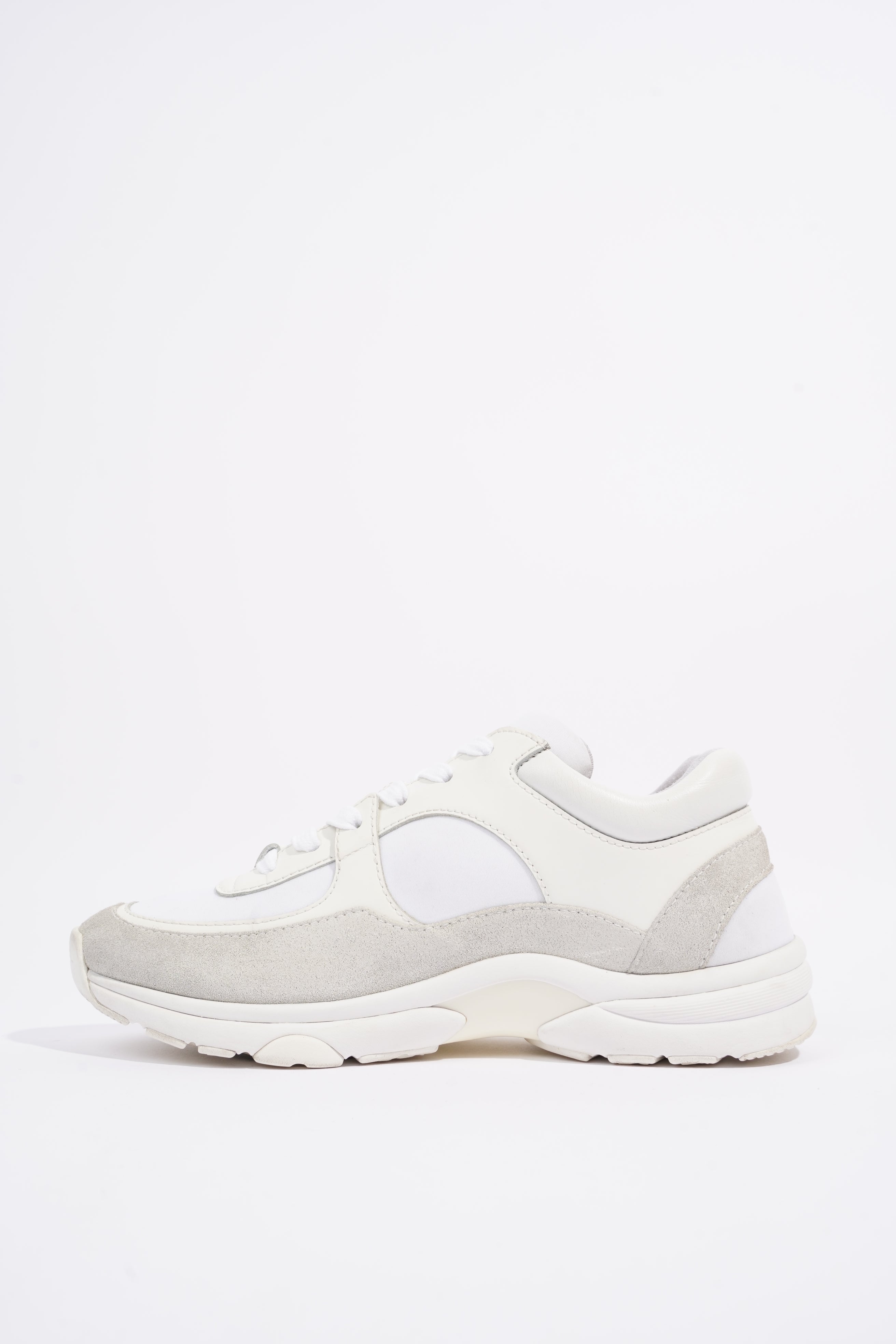 Chanel Womens Logo Runners White EU 35.5 / UK 2.5