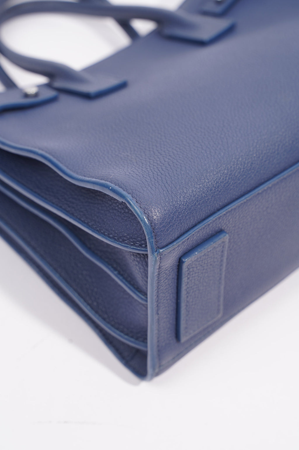 Saint Laurent Womens Sac De Jour Blue Baby