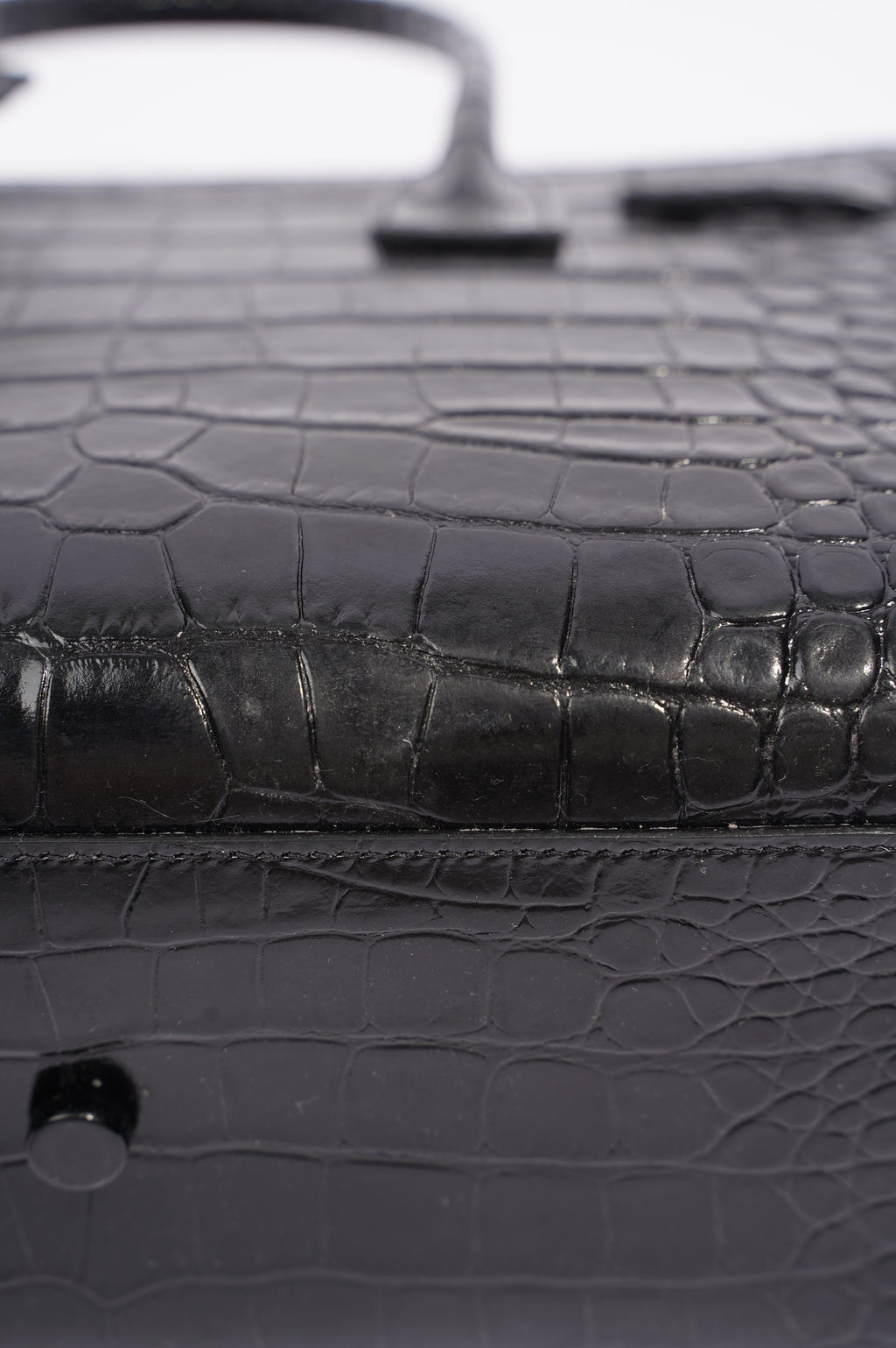 Saint Laurent Womens Sac De Jour Black Croc Baby