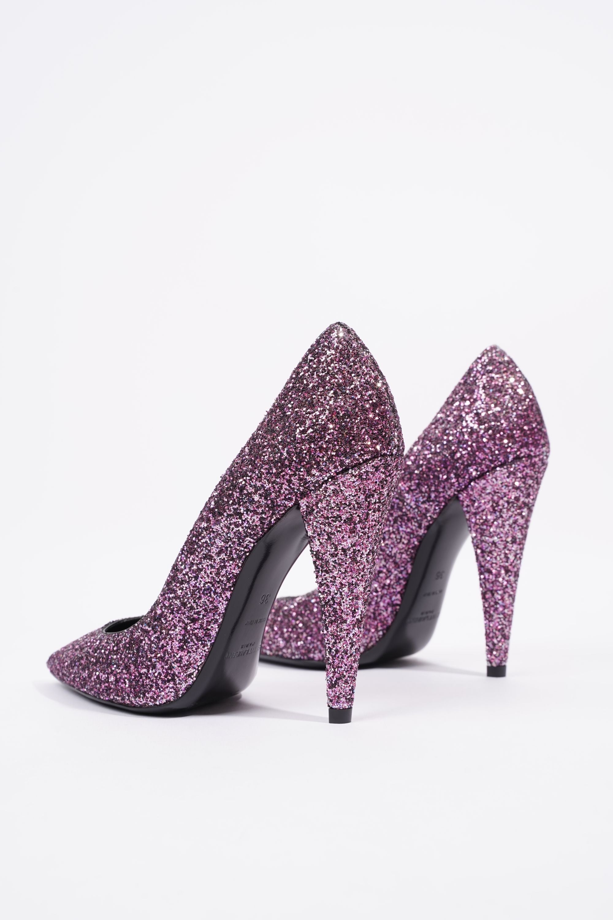 Saint Laurent Anja Pink Glitter EU 36 / UK 3