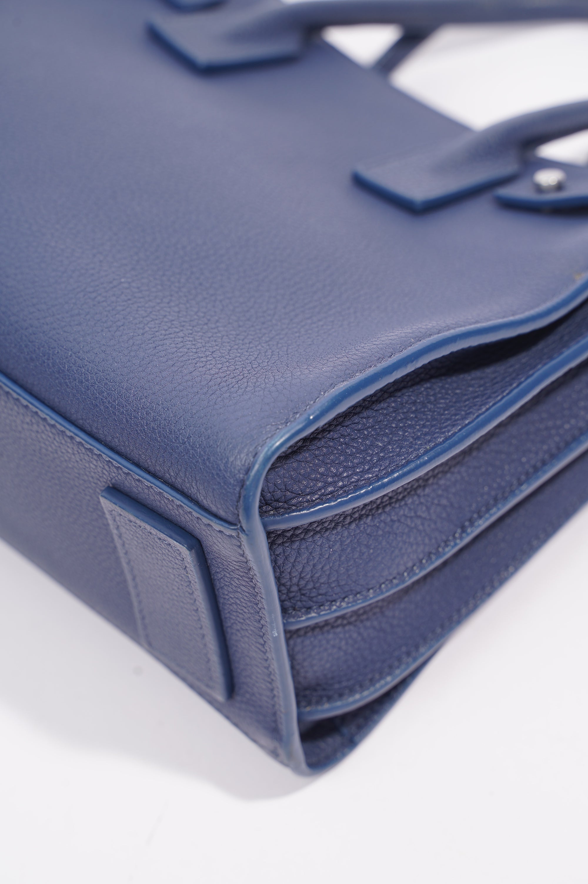 Saint Laurent Womens Sac De Jour Blue Baby