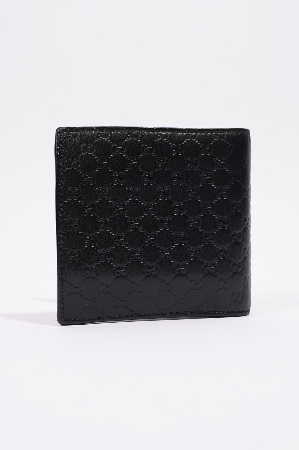 Gucci Mens Guccissima Bi-Fold Wallet Wallet Black / Navy Leather