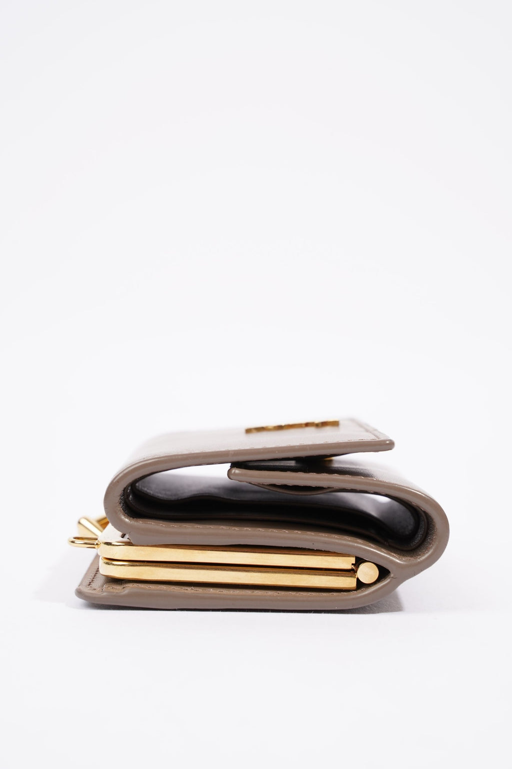 Saint Laurent Crossbody Purse Grey Leather
