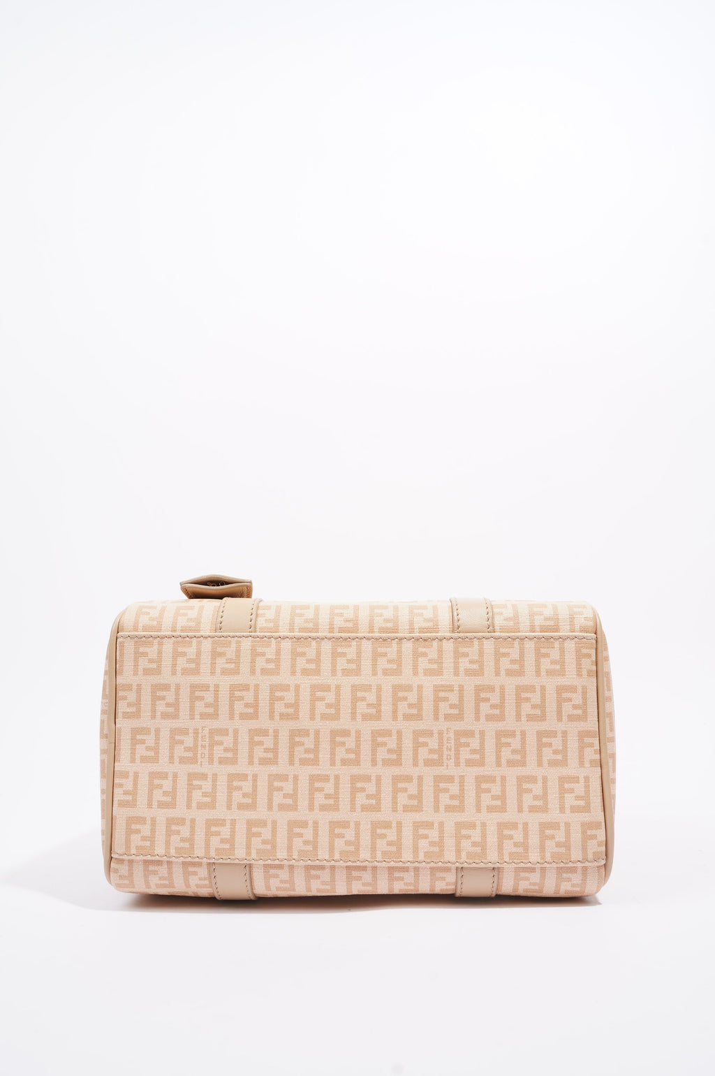 Fendi Womens Forever Bauletto Boston Bag Beige