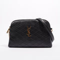 Saint Laurent Womens Gaby Zipped Pouch Black / Gold