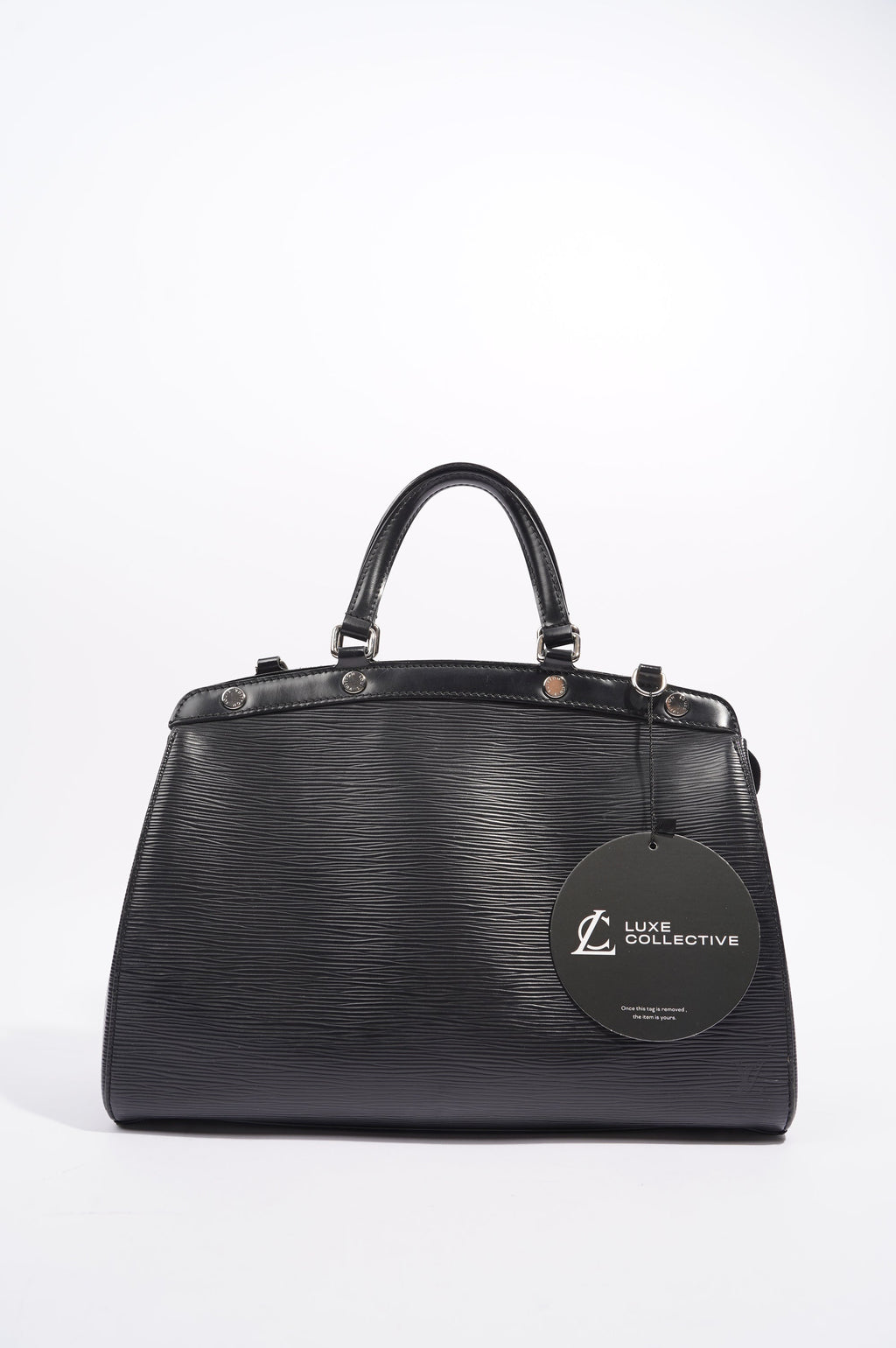 Louis Vuitton Womens Brea Black Epi Leather MM