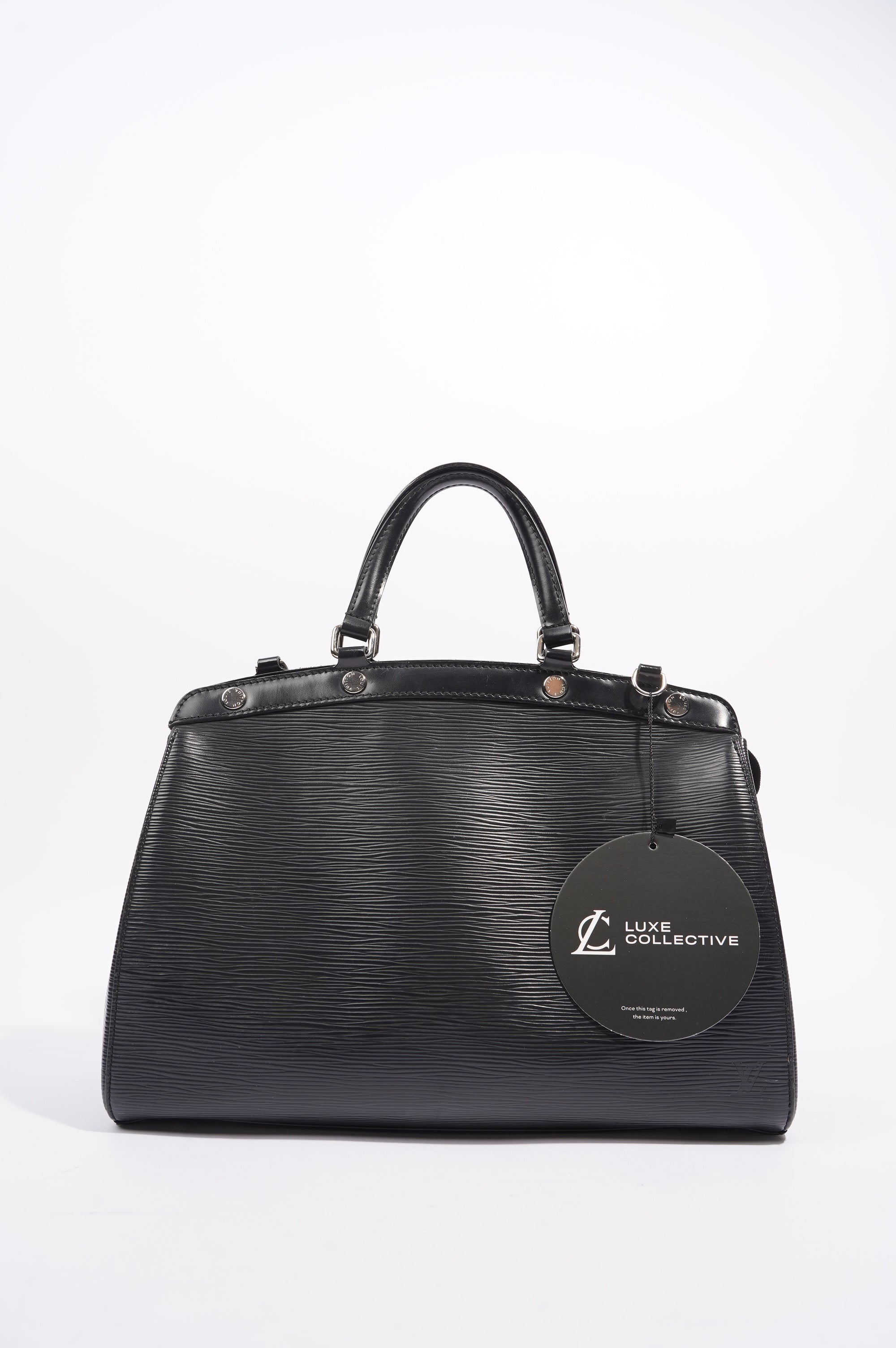 Louis Vuitton Womens Brea Black Epi Leather MM