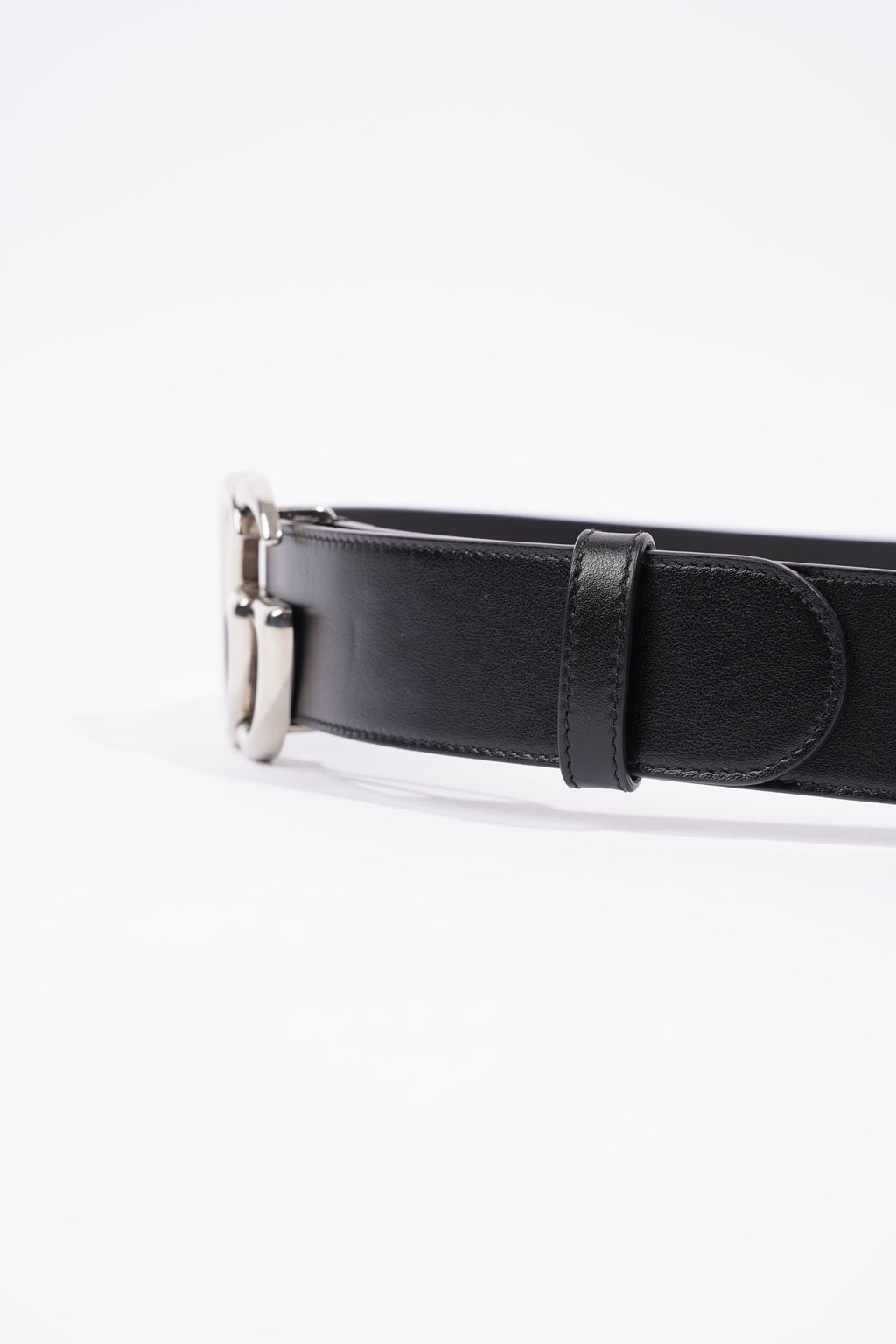 Gucci Marmont Belt Black / Silver Leather 80cm 32"