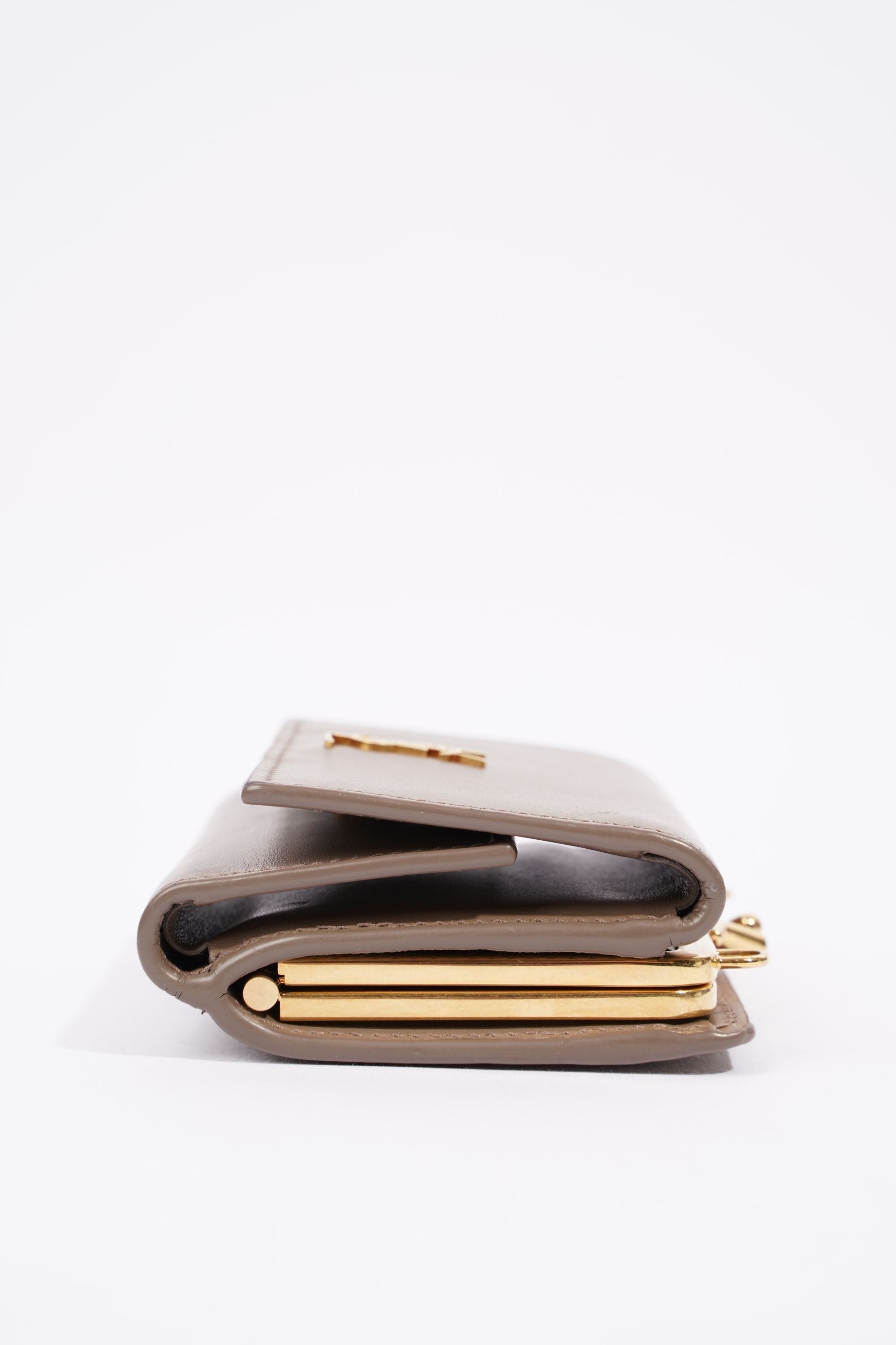 Saint Laurent Crossbody Purse Grey Leather
