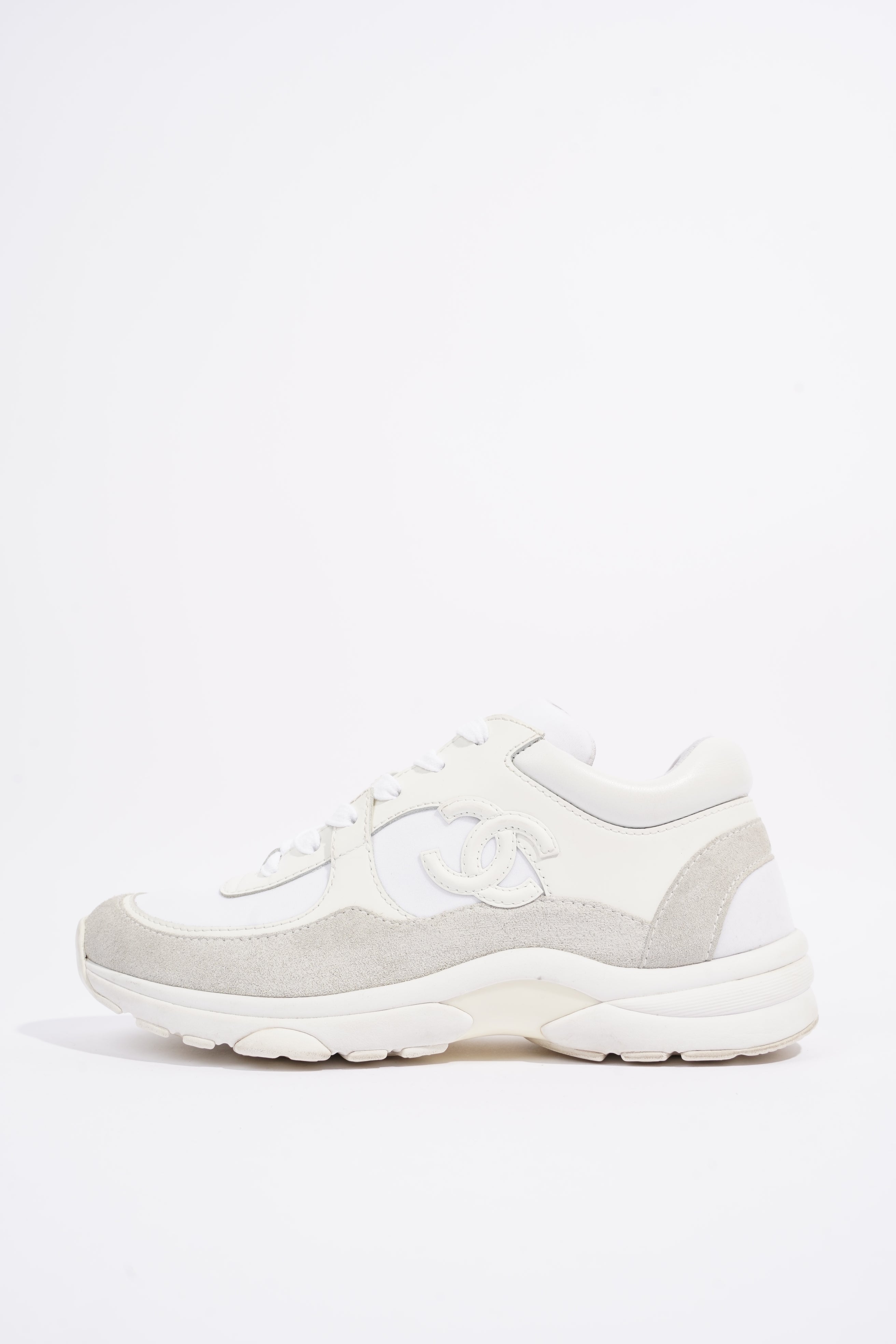 Chanel Womens Logo Runners White EU 35.5 / UK 2.5