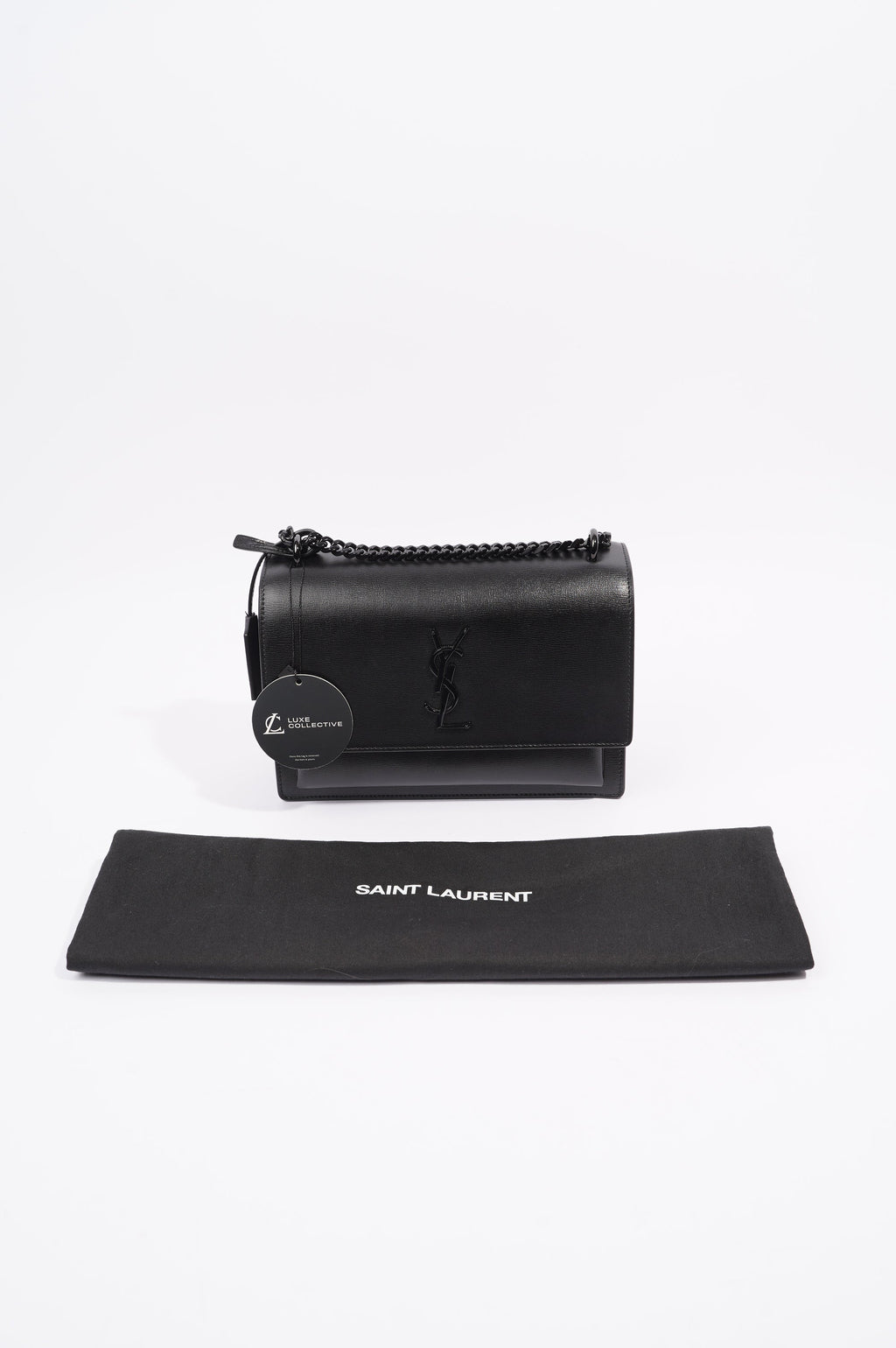 Saint Laurent Womens Sunset Bag Black Medium