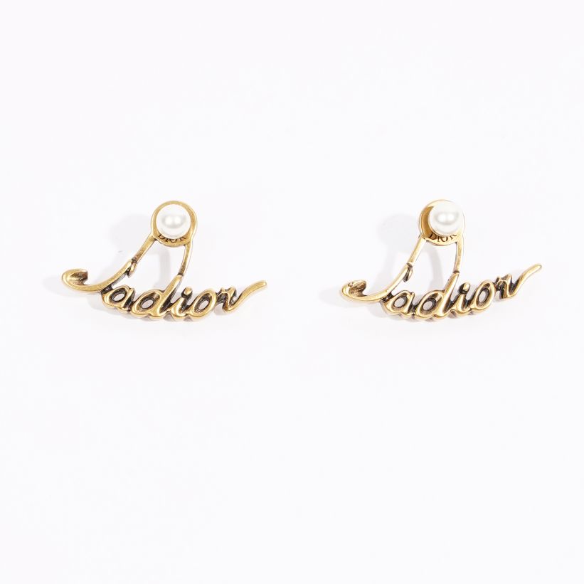 Christian Dior Womens Jadore Earrings Brass